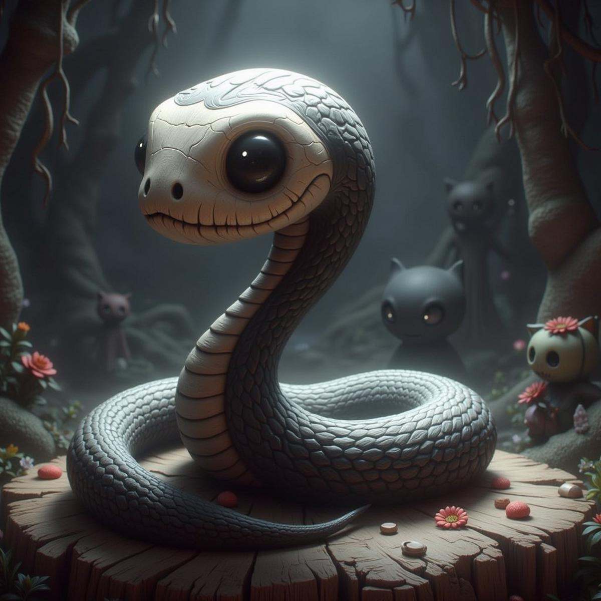 CozySpookyStyle a cute and cozy snake by mnemic on Tensor.Art