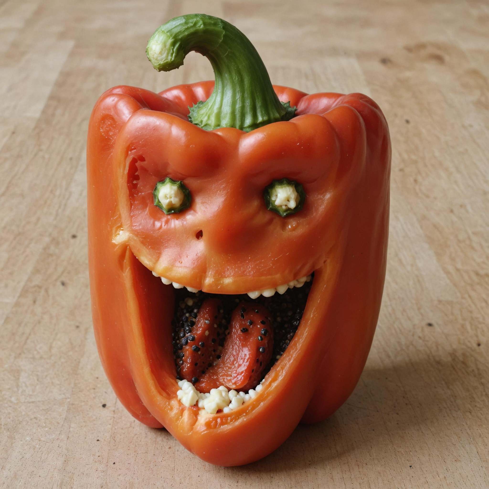 Pareidolia a Pepper that looks like a face by mnemic on Tensor.Art