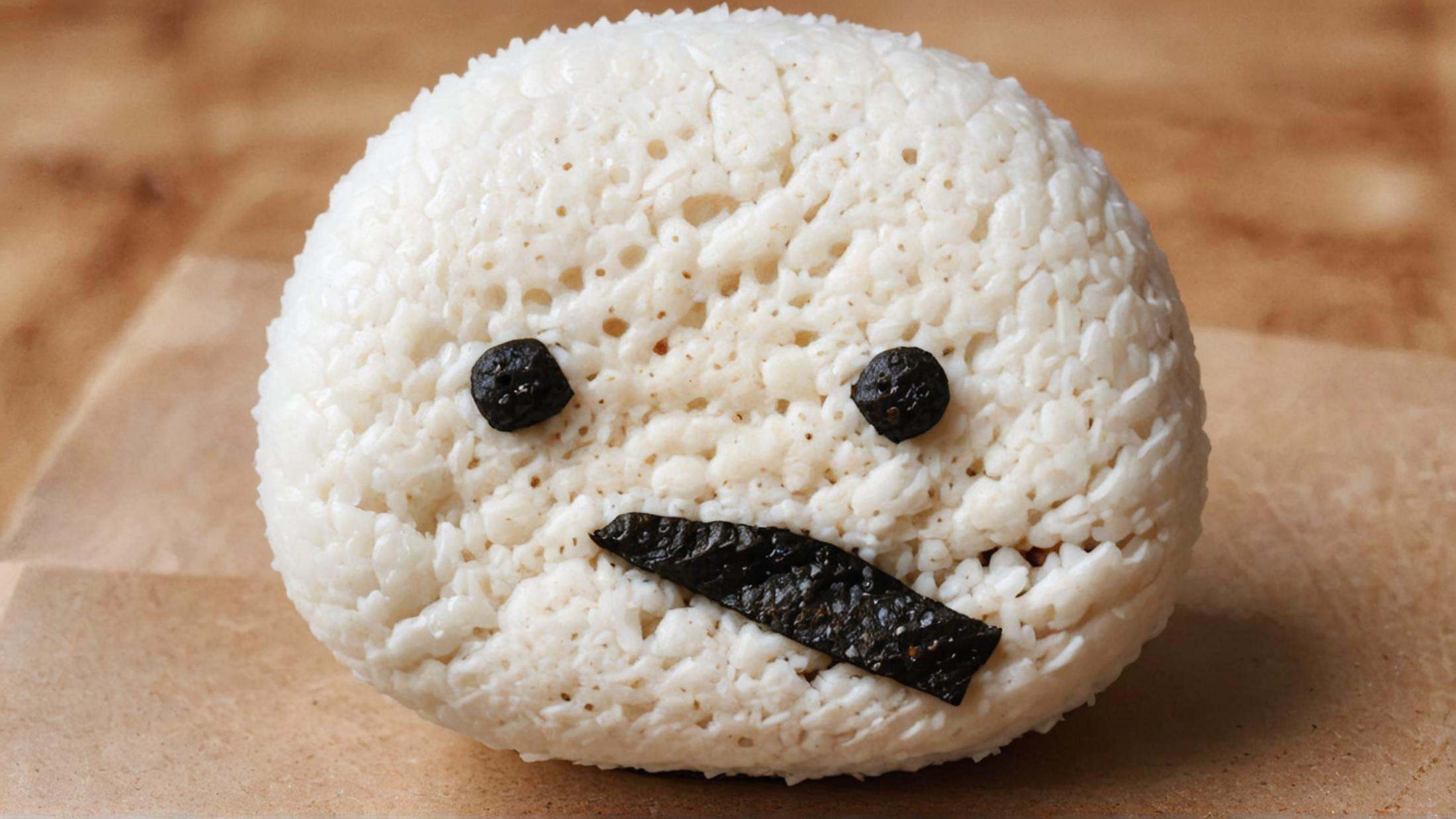 Pareidolia a Onigiri that looks like a face by mnemic on Tensor.Art