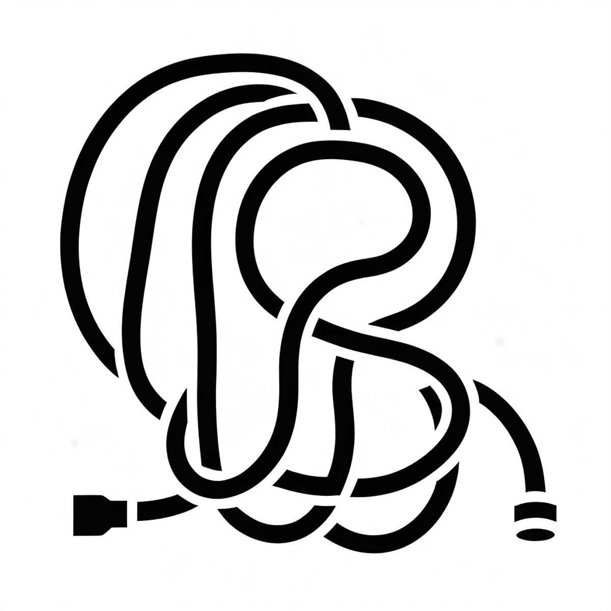 <lora:G4m31c0n5-000005:1> black Hose icon, white background, monochrome