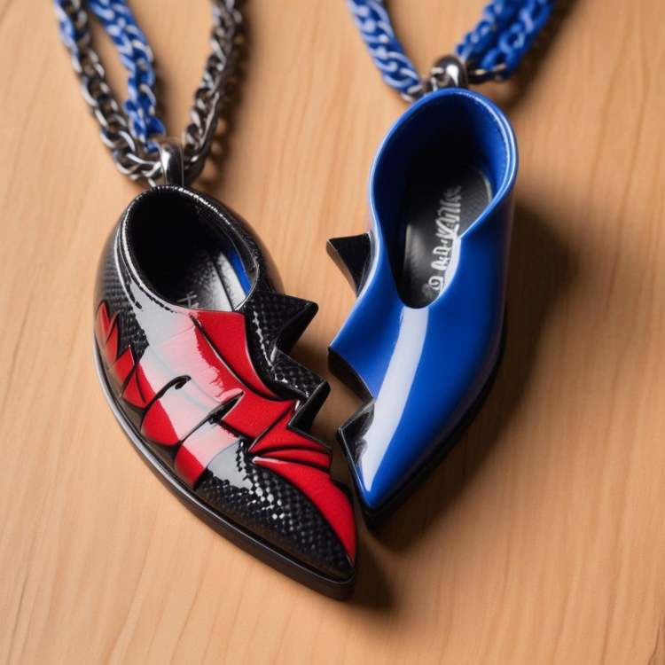 💔 Split Heart Necklace 基础模型XL 💔 - Custom broken heart necklace by mnemic on Tensor.Art
