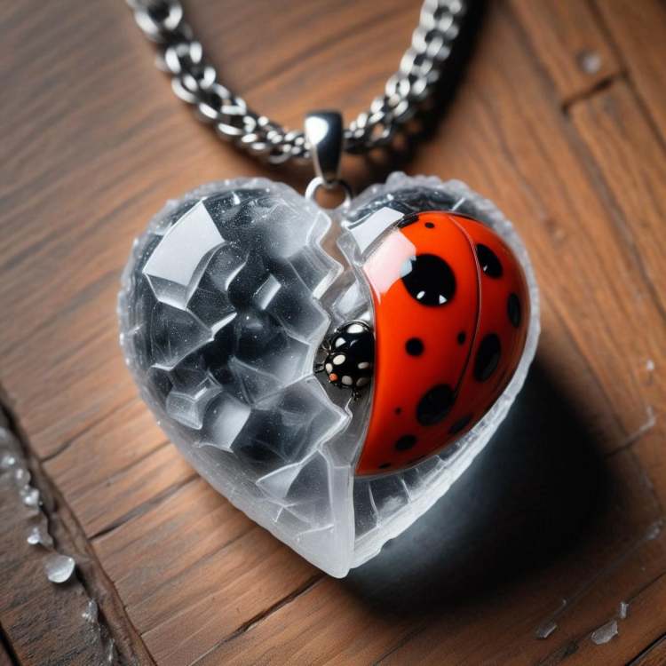 💔 Split Heart Necklace 基础模型XL 💔 - Custom broken heart necklace by mnemic on Tensor.Art
