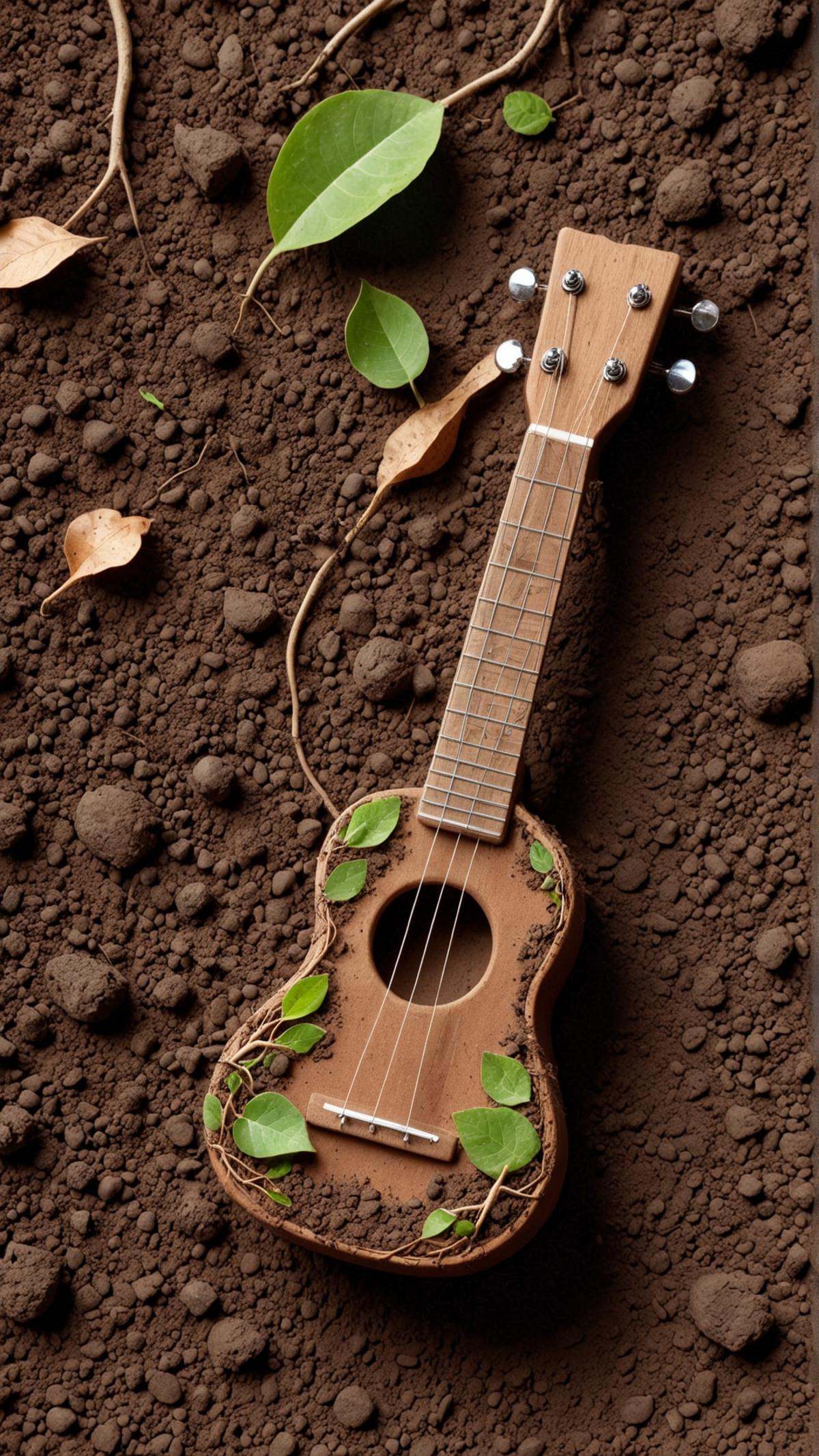 ElementEarth Ukulele,  nature,  dirt by mnemic on Tensor.Art