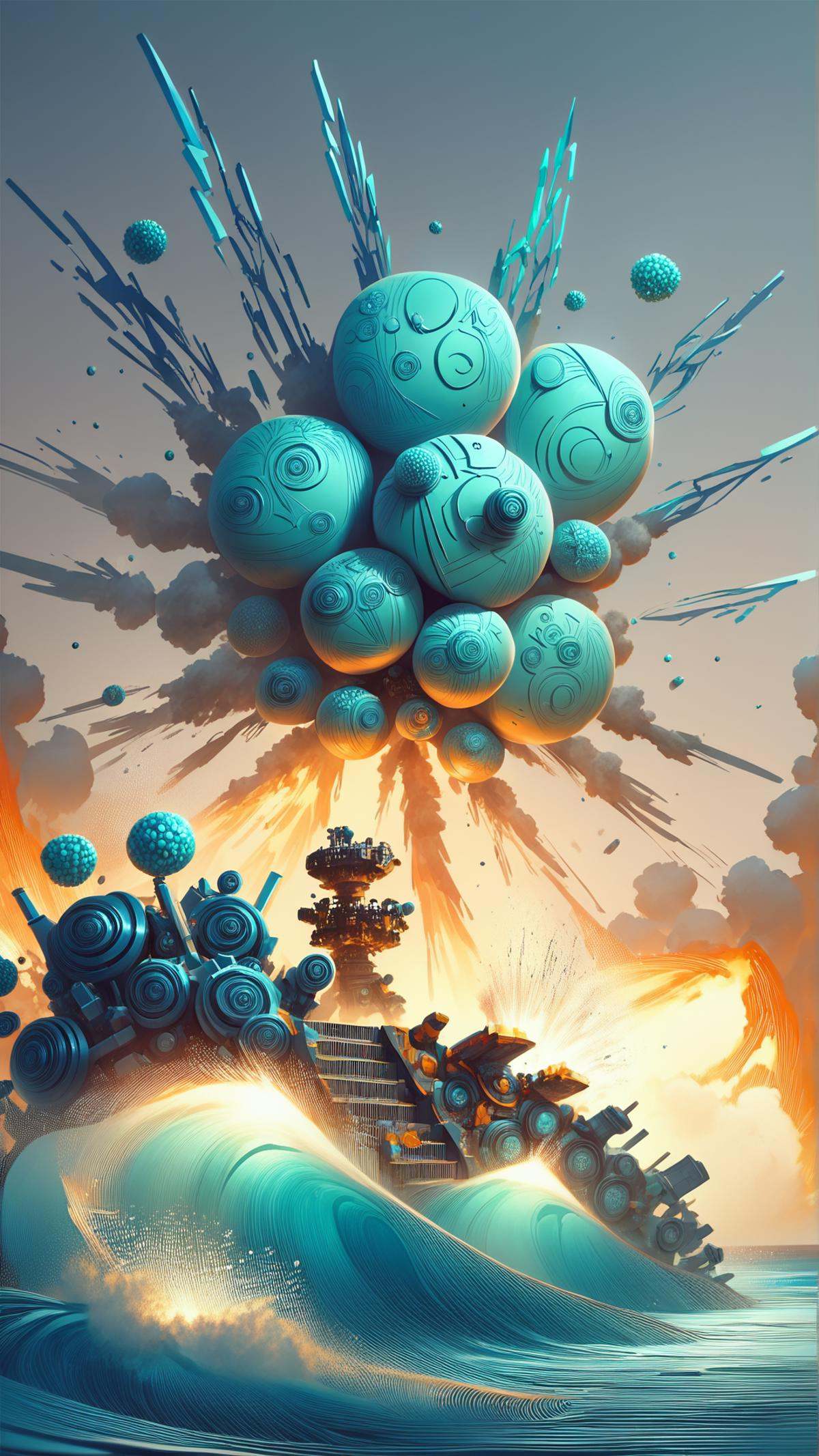 <lora:ElementWaterPDXL:0.9>score_9, score_8_up, score_7_up, score_6_up, source_anime, ElementWater nuclear explosion, (Masterpiece:1.3) (best quality:1.2) (high quality:1.1)