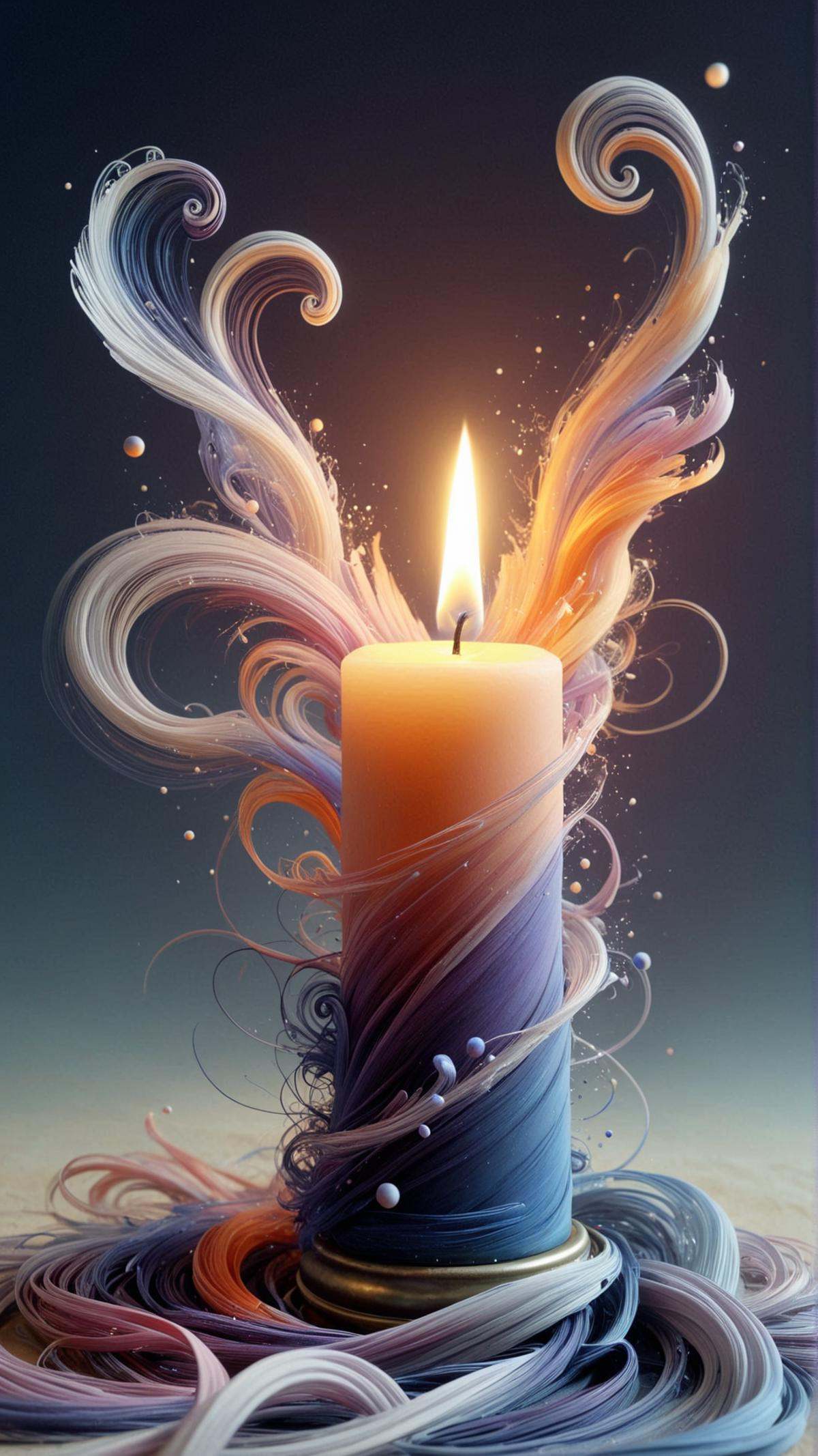 <lora:ElementWindSDXL:1>ElementWind a used eraser,A softly glowing candle flame, dancing and weaving in the dim twilight, painted in rich, warm colors. The flame is the main focus, with shadows playing across the background in muted blues and purples. wind, blowing ethereal streaks, gusts of wind, (Masterpiece:1.3) (best quality:1.2) (high quality:1.1)