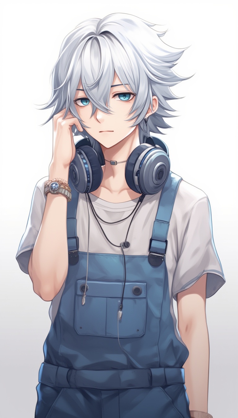 solo,  looking at viewer,  blue eyes on Tensor.Art