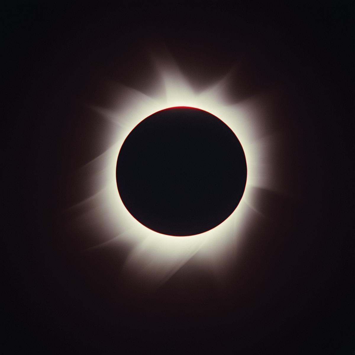 cinematic film still of a partial eclipse of the sun in the dark,  solo,  no humans on Tensor.Art