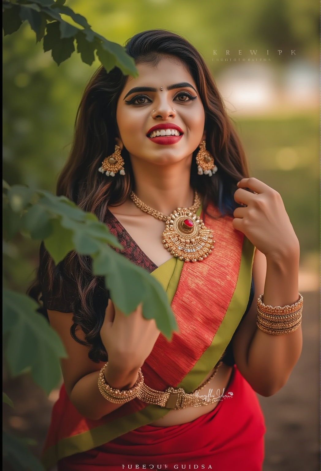 Realistic photography of mallu actress,  beautiful women cinematic,  shot on sony a73 on Tensor.Art