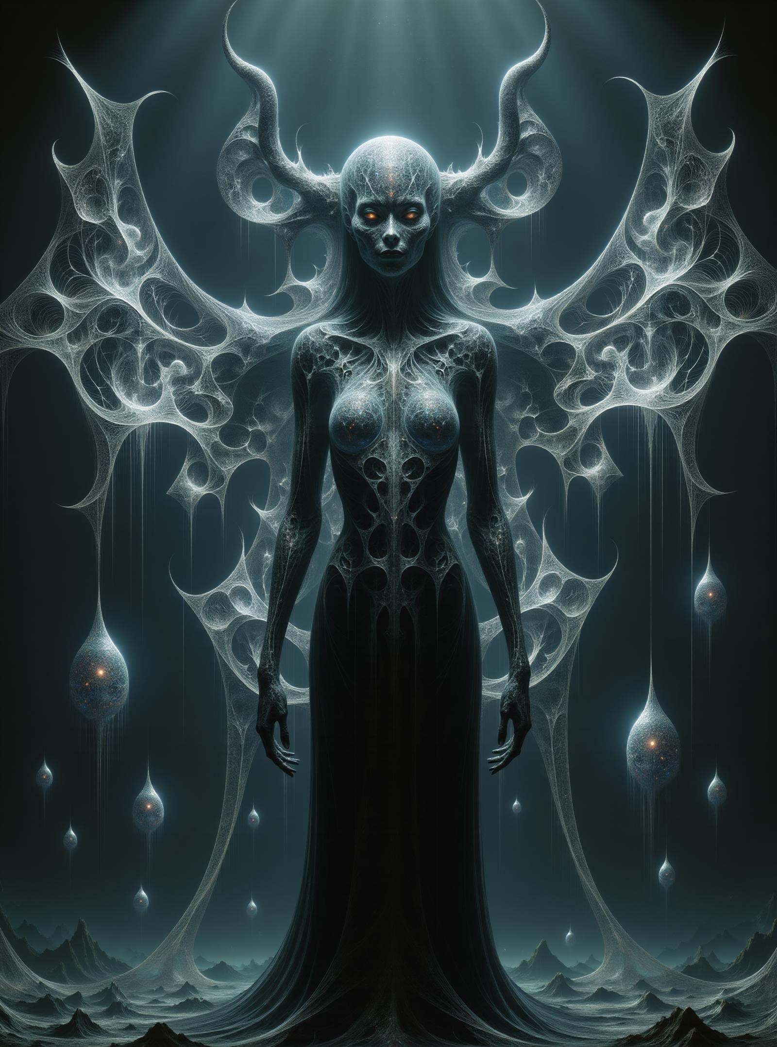 scifi umbra european multi-limbed Chinese Lung,  hide skin,  bat-like on Tensor.Art