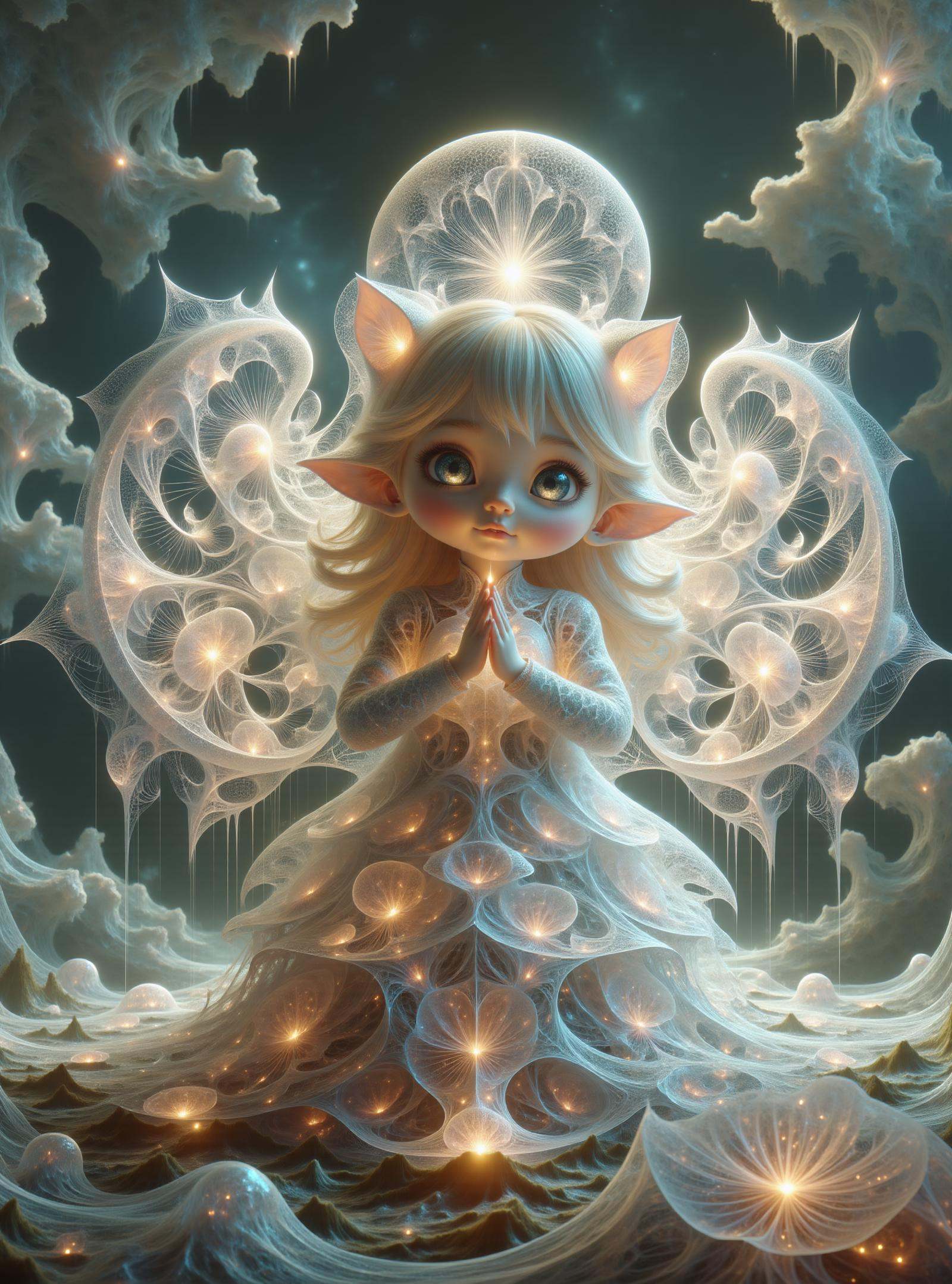 angel-treasure,  Mythical cute whimsical awesome fairytale creature on Tensor.Art