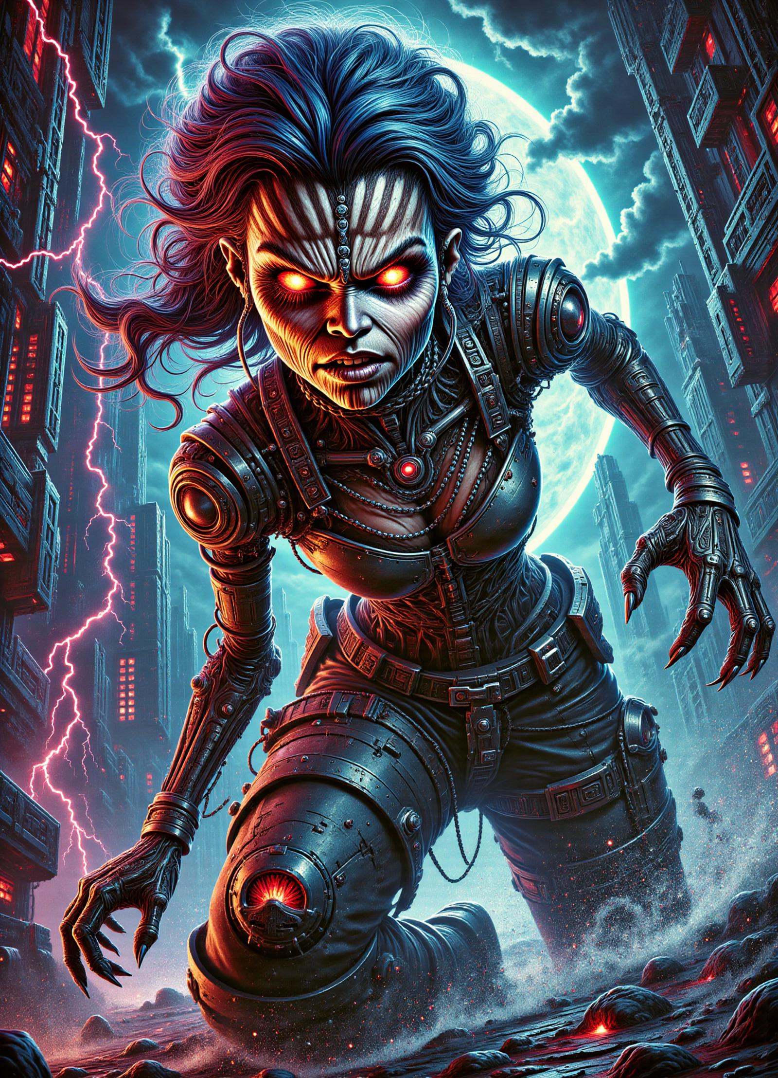 female alchemist,  ai entities,  self-aware artificial intelligence with high-level cognitive abilities on Tensor.Art