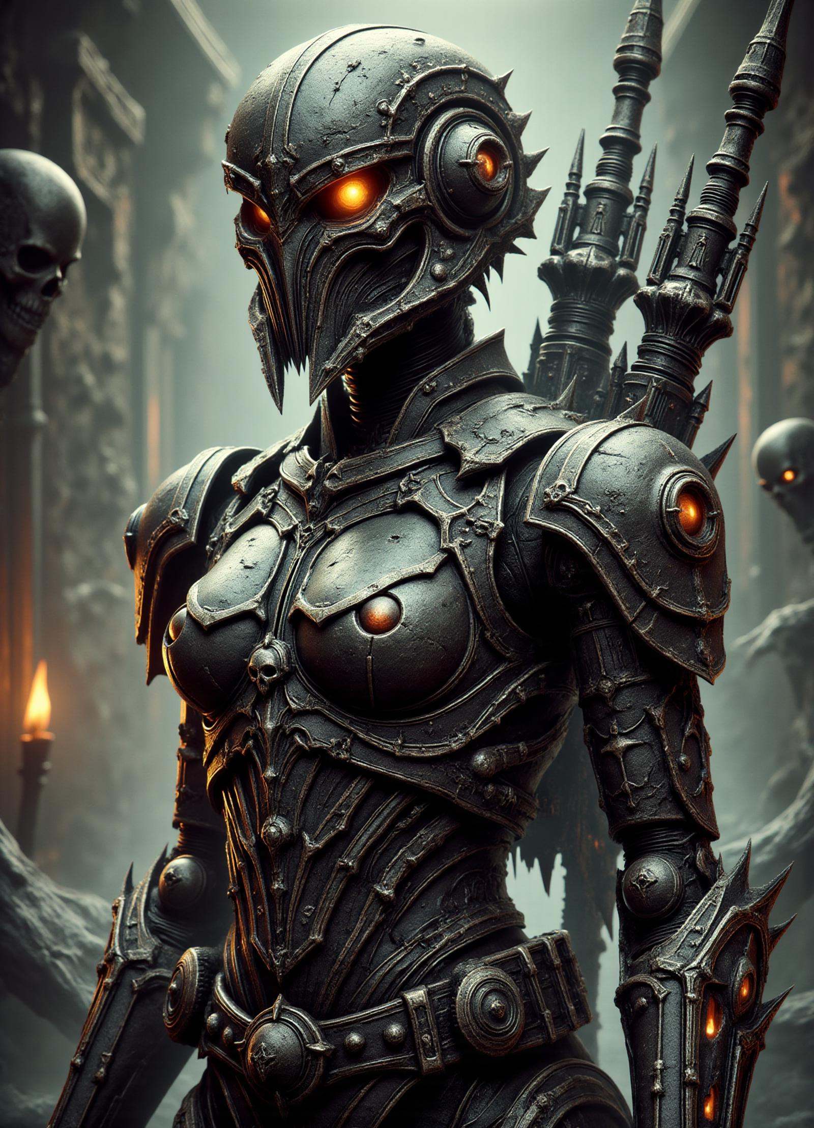 female ig-86 sentinel droid,  photographer,  archer on Tensor.Art