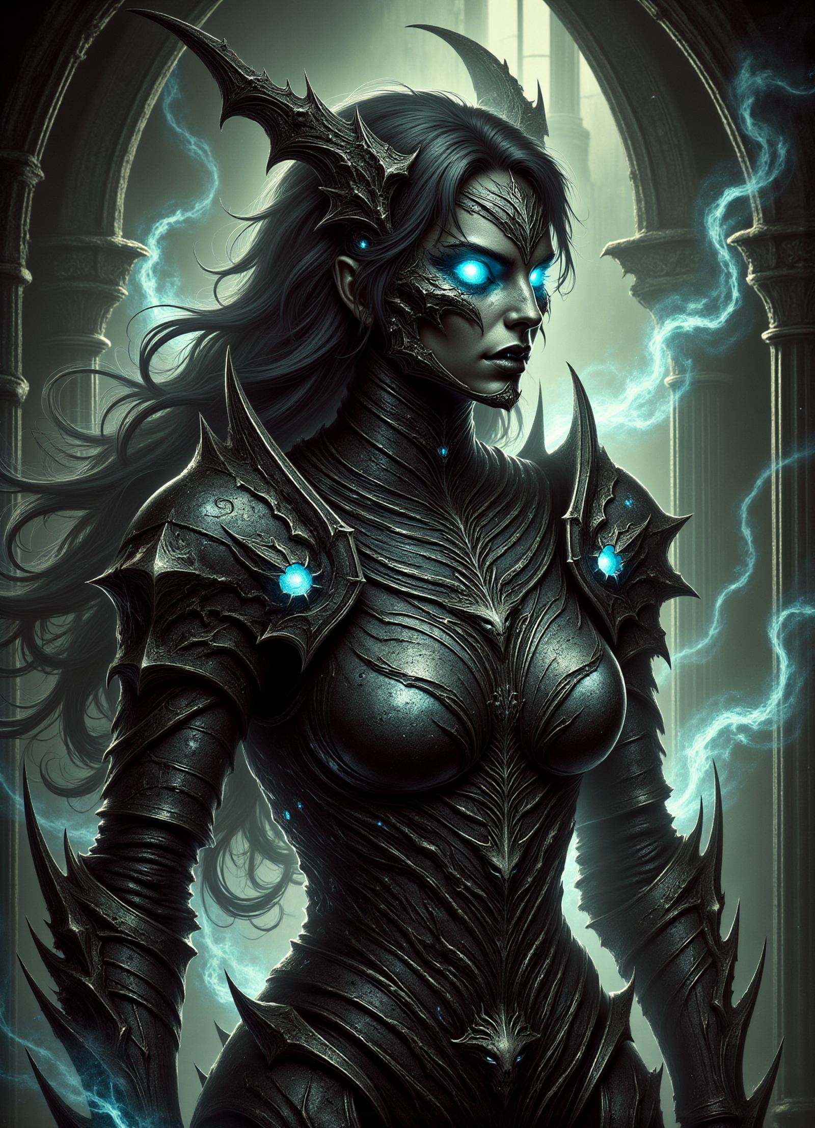 female lurconis,  knight on Tensor.Art