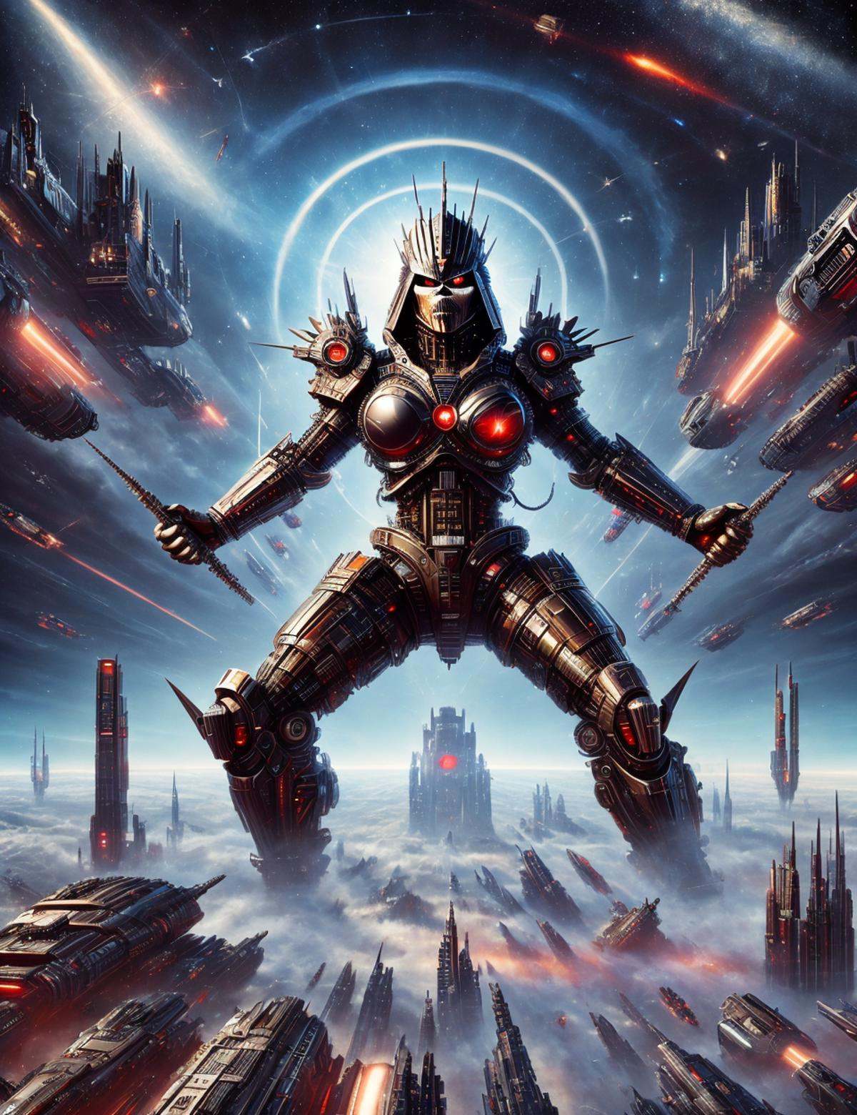 DonMM3t4l4r7 masterpiece,  awesome quality,  amplify futurist universe on Tensor.Art