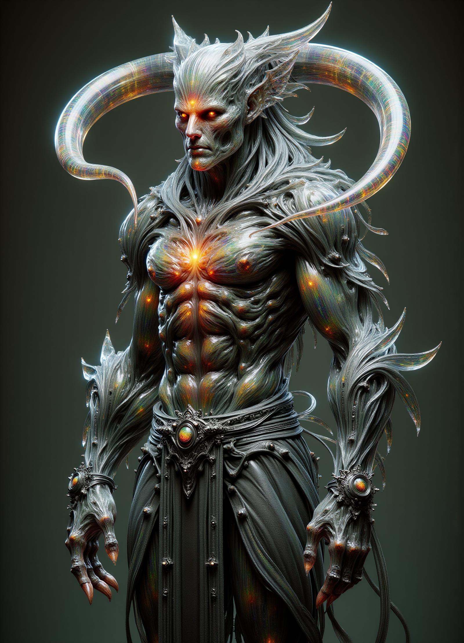 DonMSp3ctr4l,  male wraith,  tribal leader on Tensor.Art