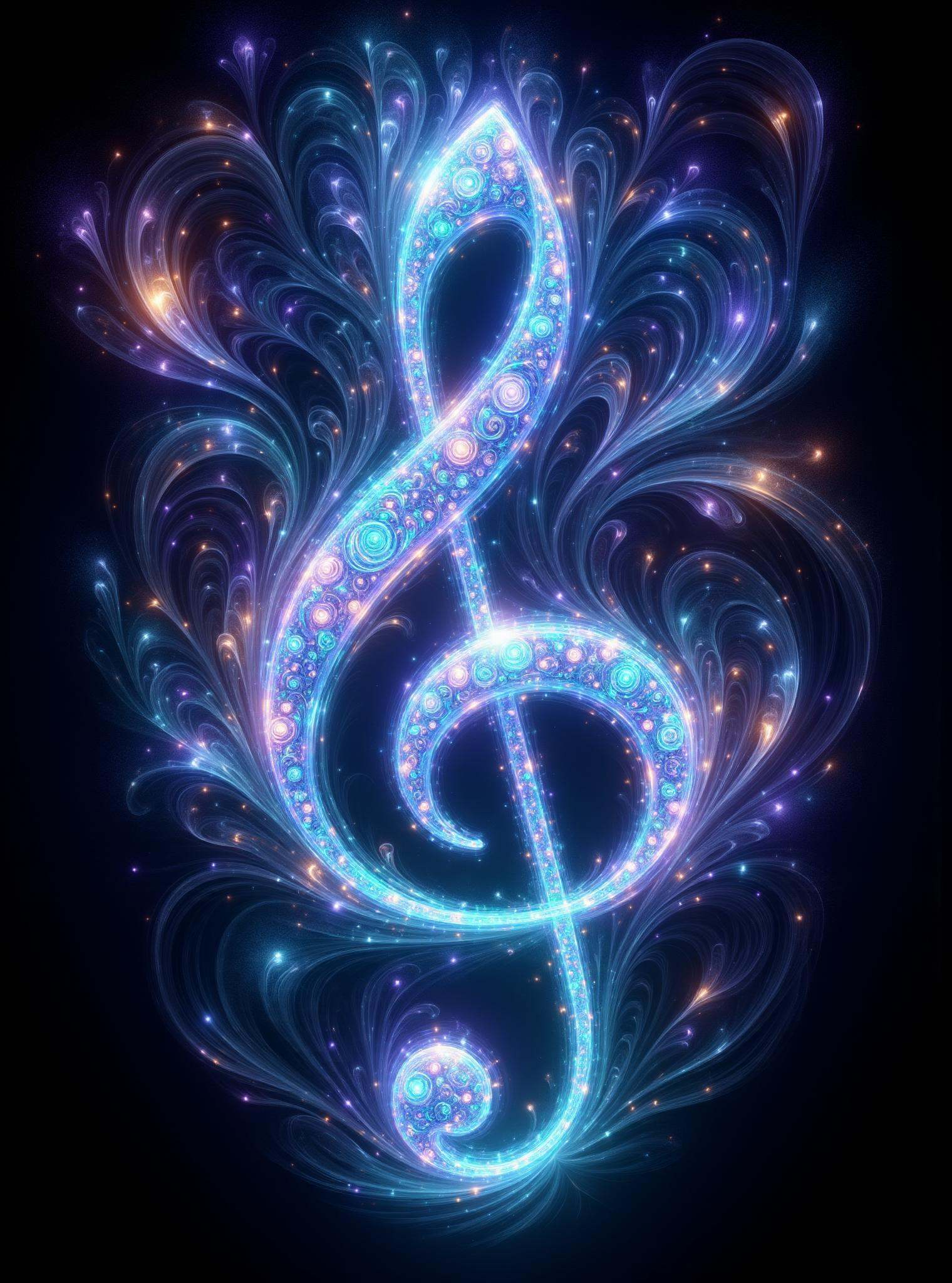 digital illustration,  clef,  dark background on Tensor.Art