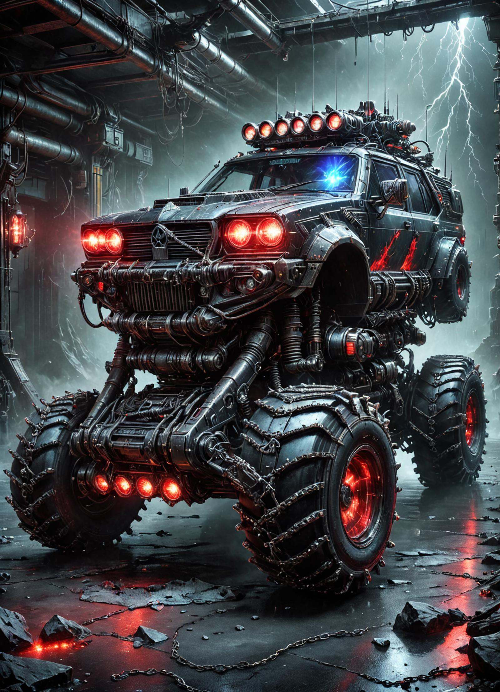 DonMM3t4l4r7XL average Conveyance,  wide-angle mirrors,  hazard lights on Tensor.Art