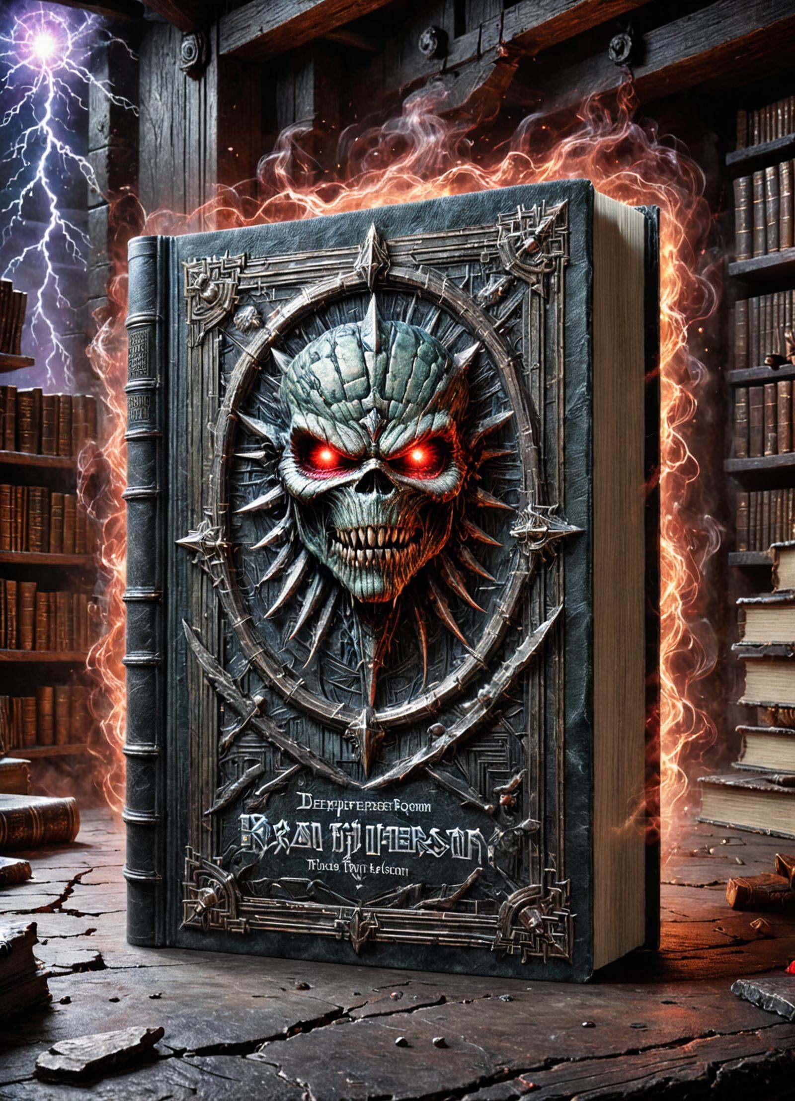 DonMM3t4l4r7XL large print book,  debossing,  zypheron (a mysterious substance) on Tensor.Art