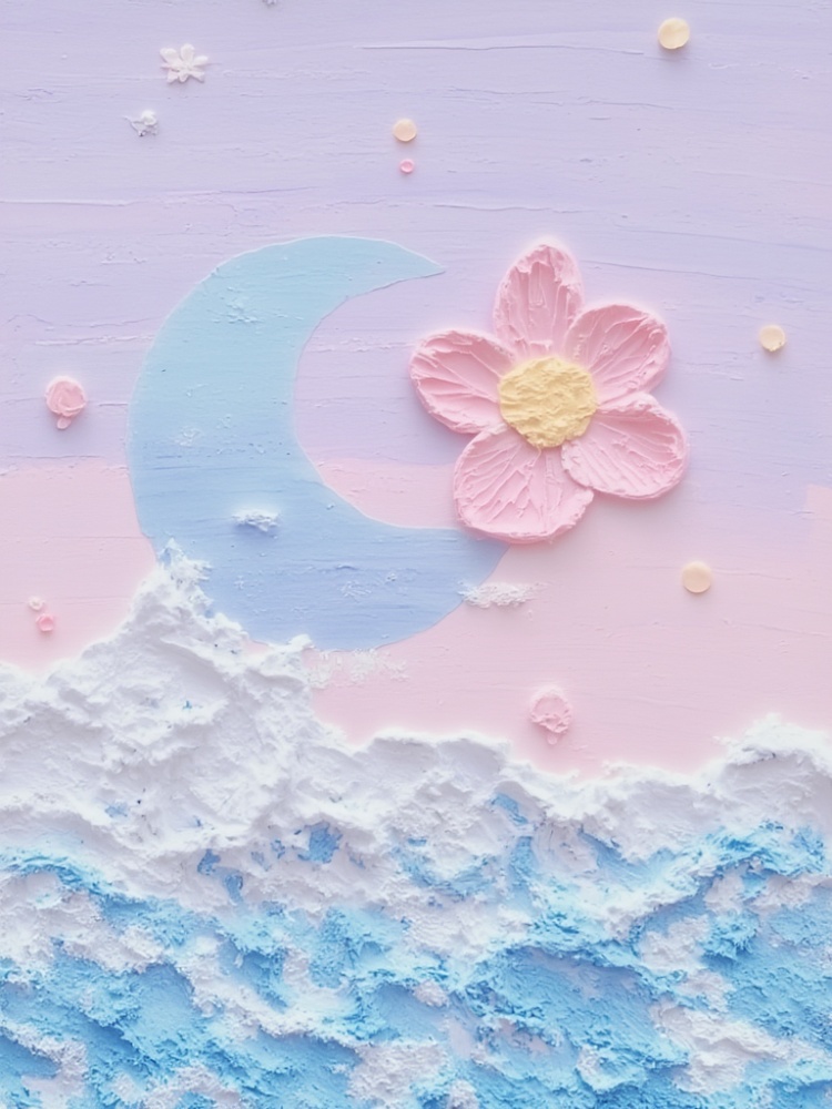 ai肌理丙烯石英砂画|治愈可爱|插画油画|艺术Art(F) by OpenArt on Tensor.Art