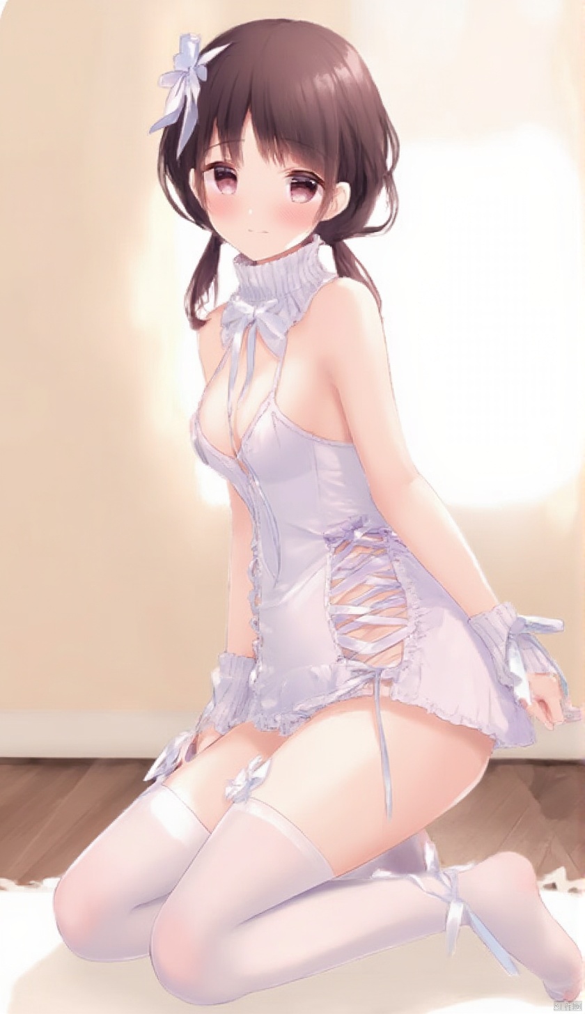 1girl,  full body,  sitting on bed on Tensor.Art