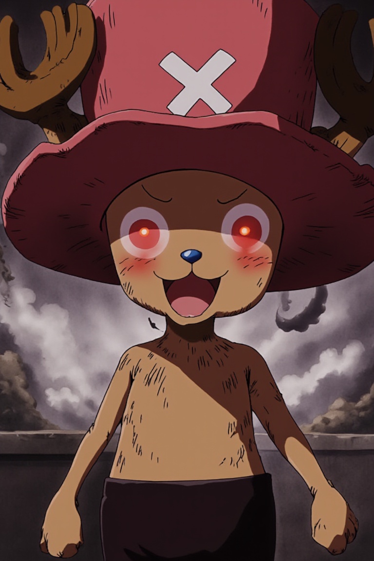chopper,  ragemode,  glowing eyes on Tensor.Art