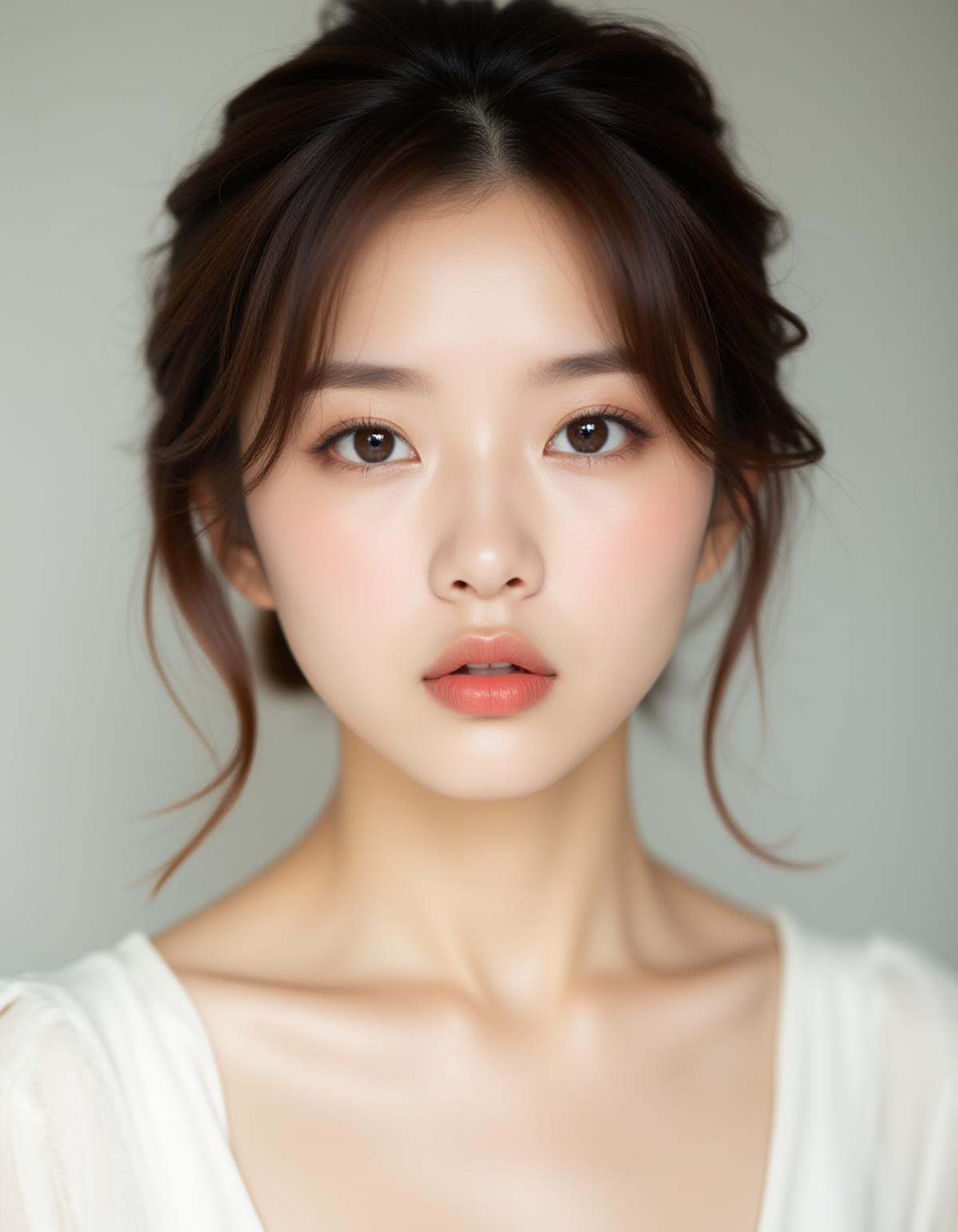 best quality,  masterpiece,  raw photo of asian female in white dress on Tensor.Art