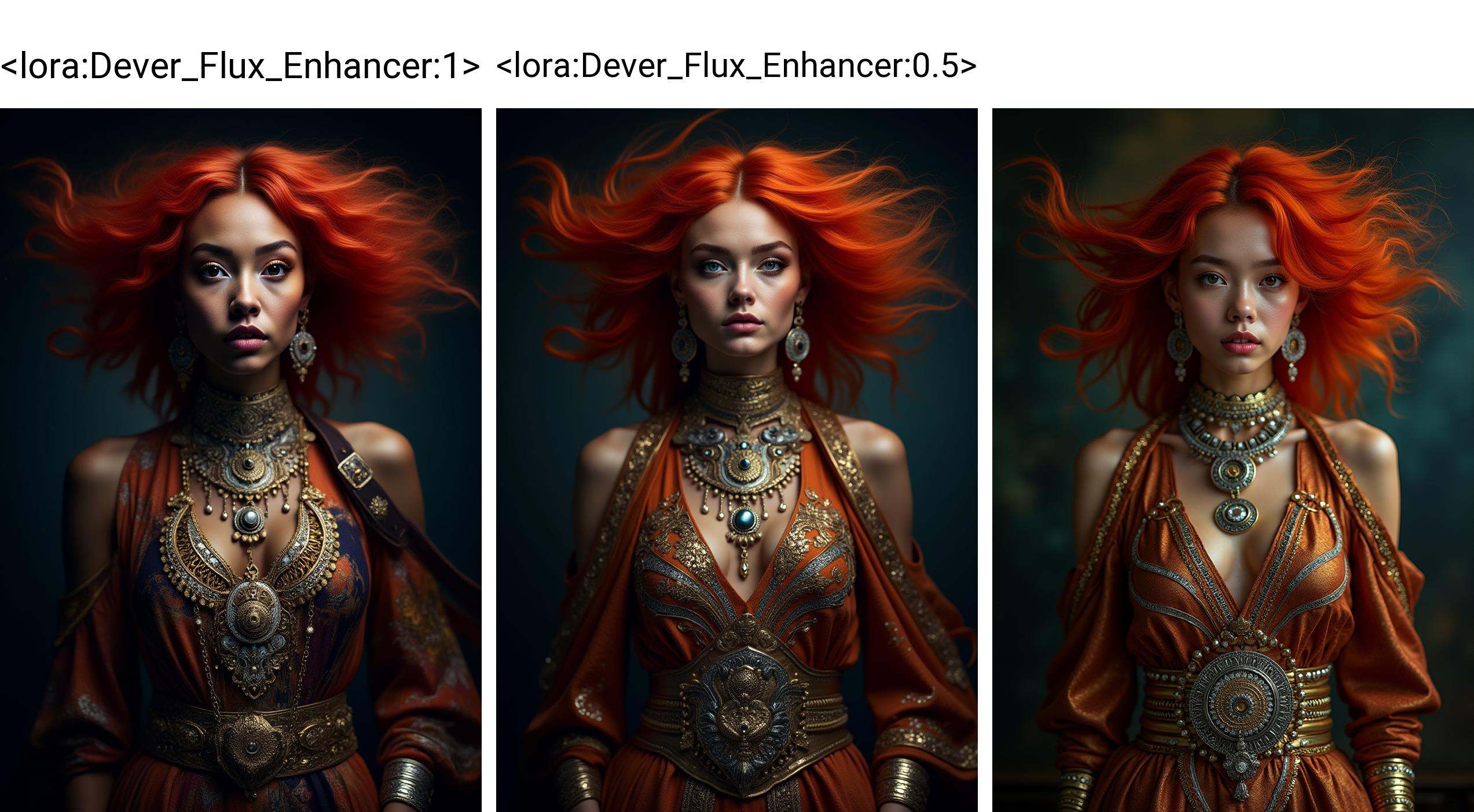 Young woman with bright,  glowing eyes and flowing,  vibrant hair on Tensor.Art