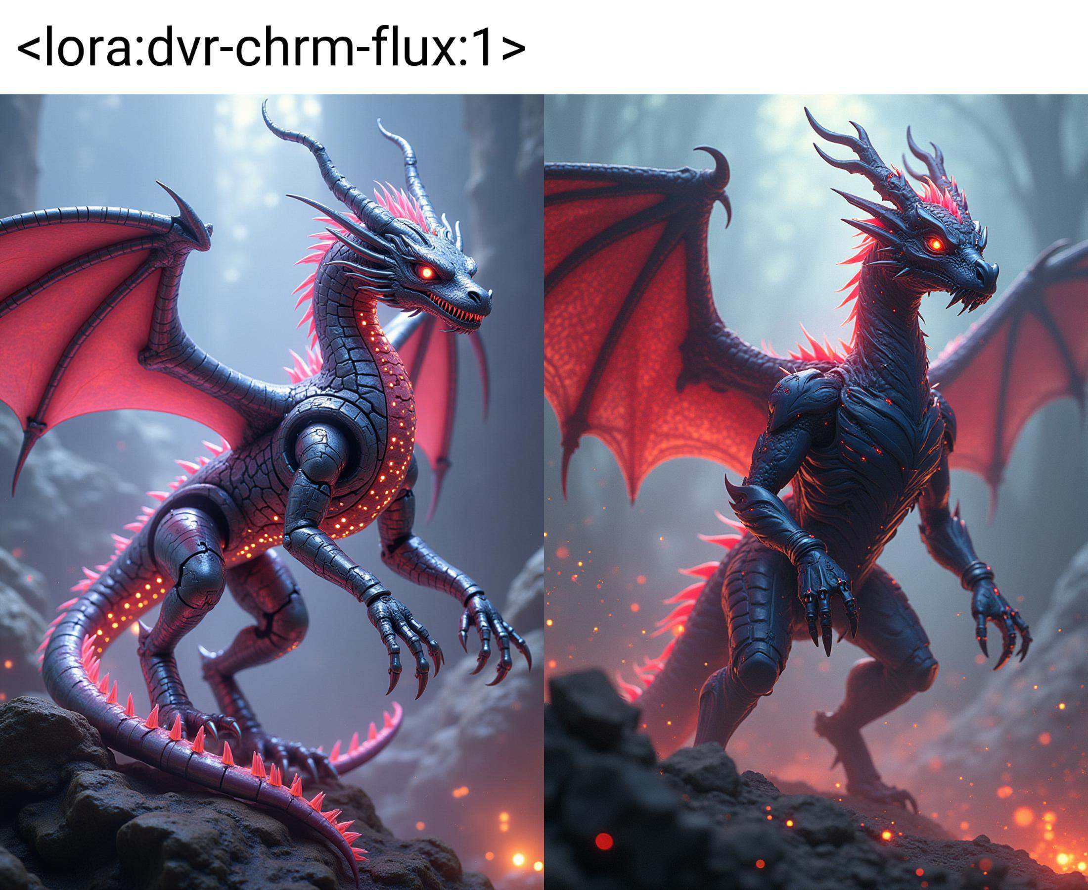 sci-fi,  digital art,  robotic hybrid Dragon on Tensor.Art