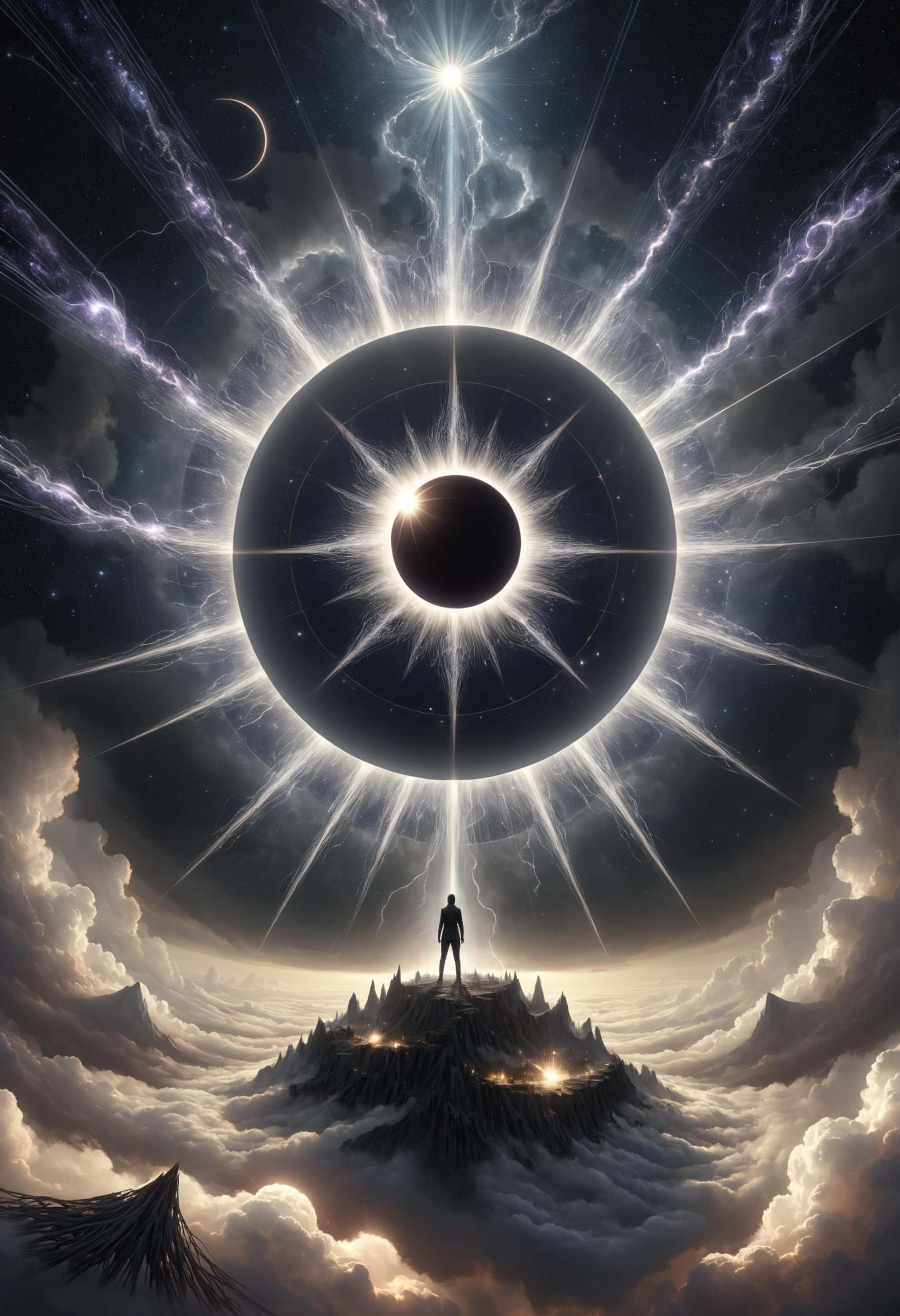 worm's eye perspective,  grays shades,  concept art of dark psychology on Tensor.Art