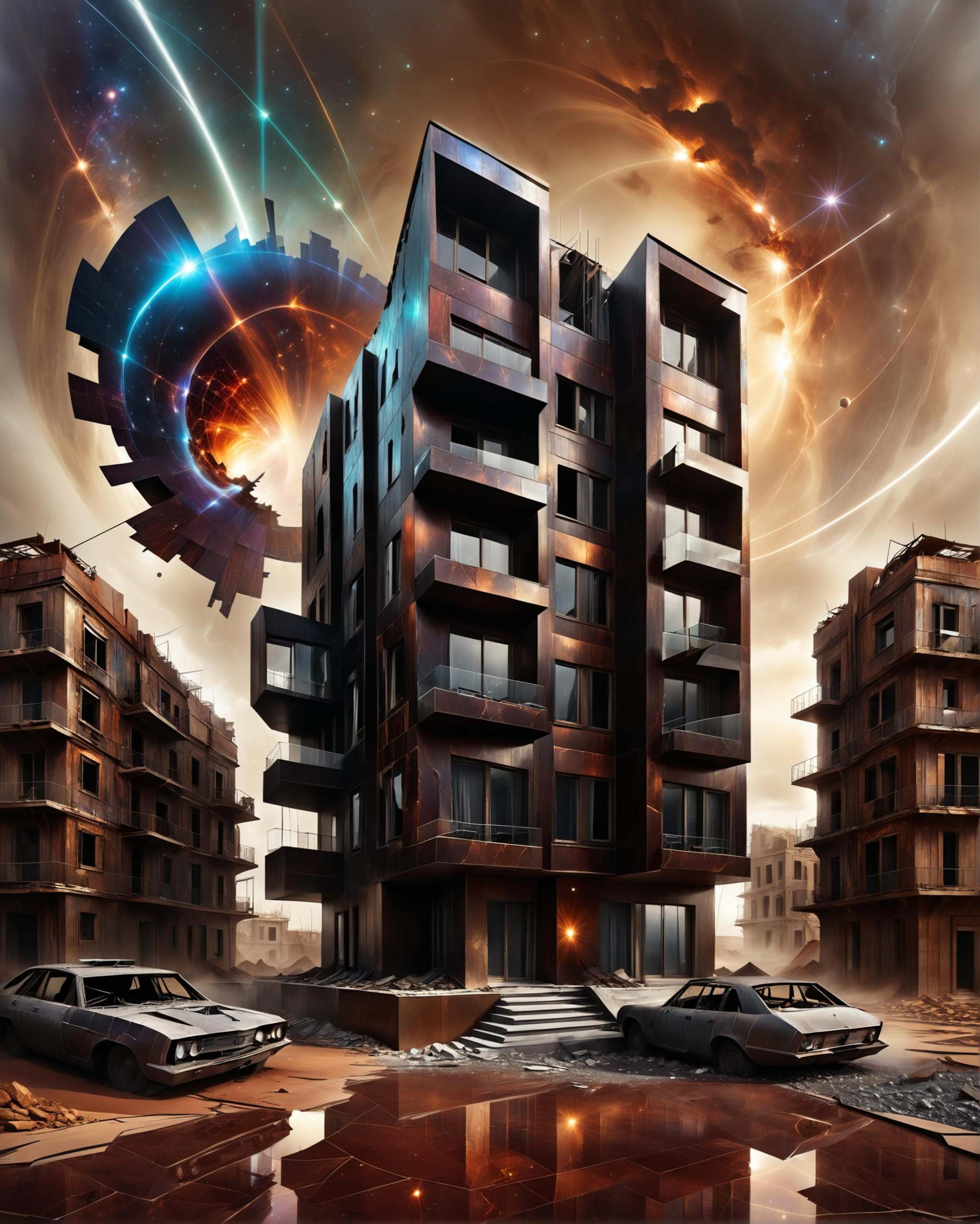 building,  designed by Adrian Donoghue,  architecture of a on Tensor.Art