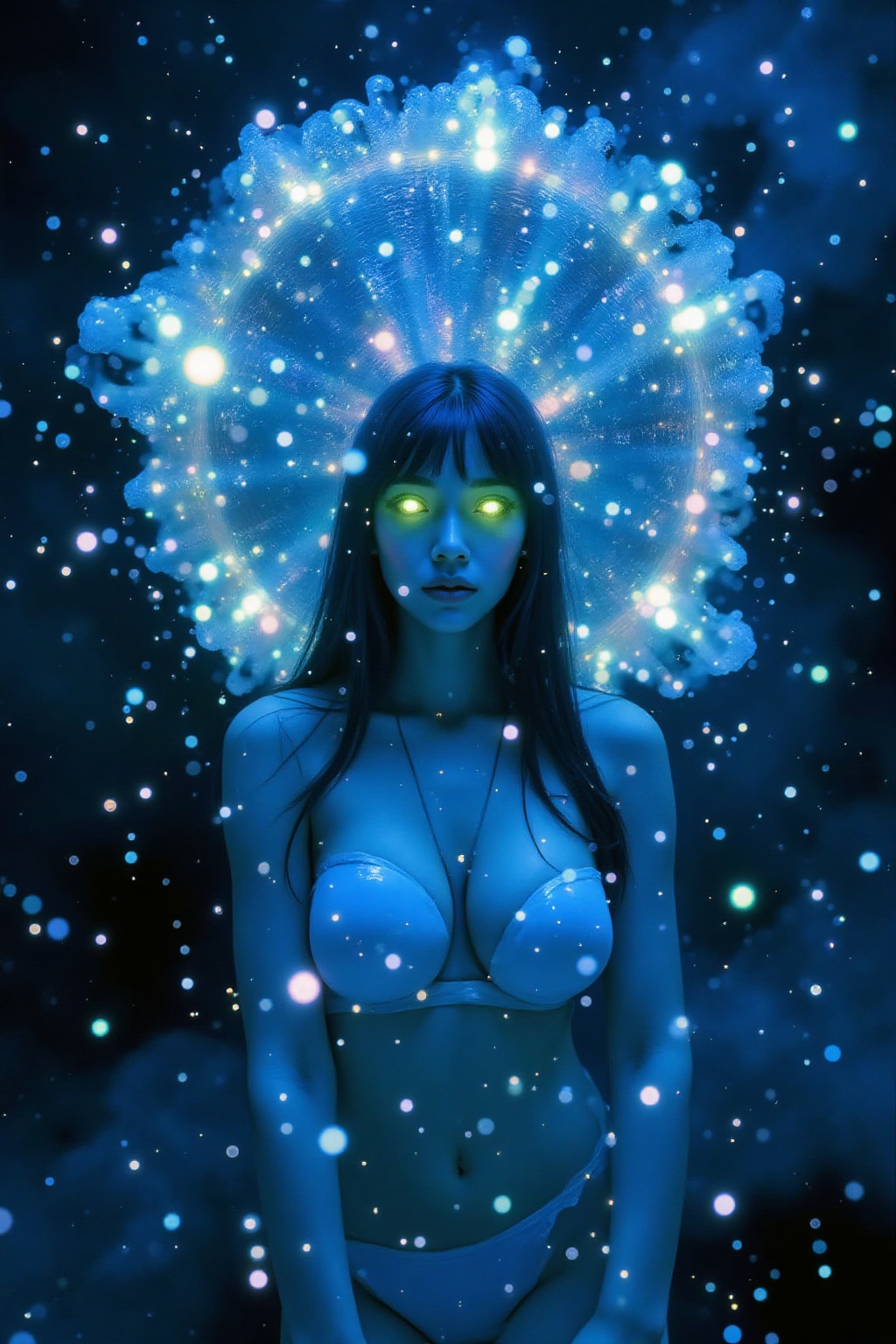 Top quality. Inspiration: Upo Satra. Cthulhu Mythos style. Night. Countless protoplasmic creatures crawl on the surface of...