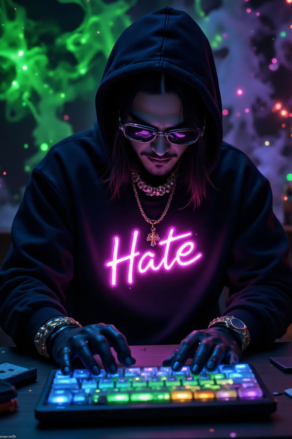 Superior quality,  ranked number one. Inspiration: Neon,  keyboard on Tensor.Art