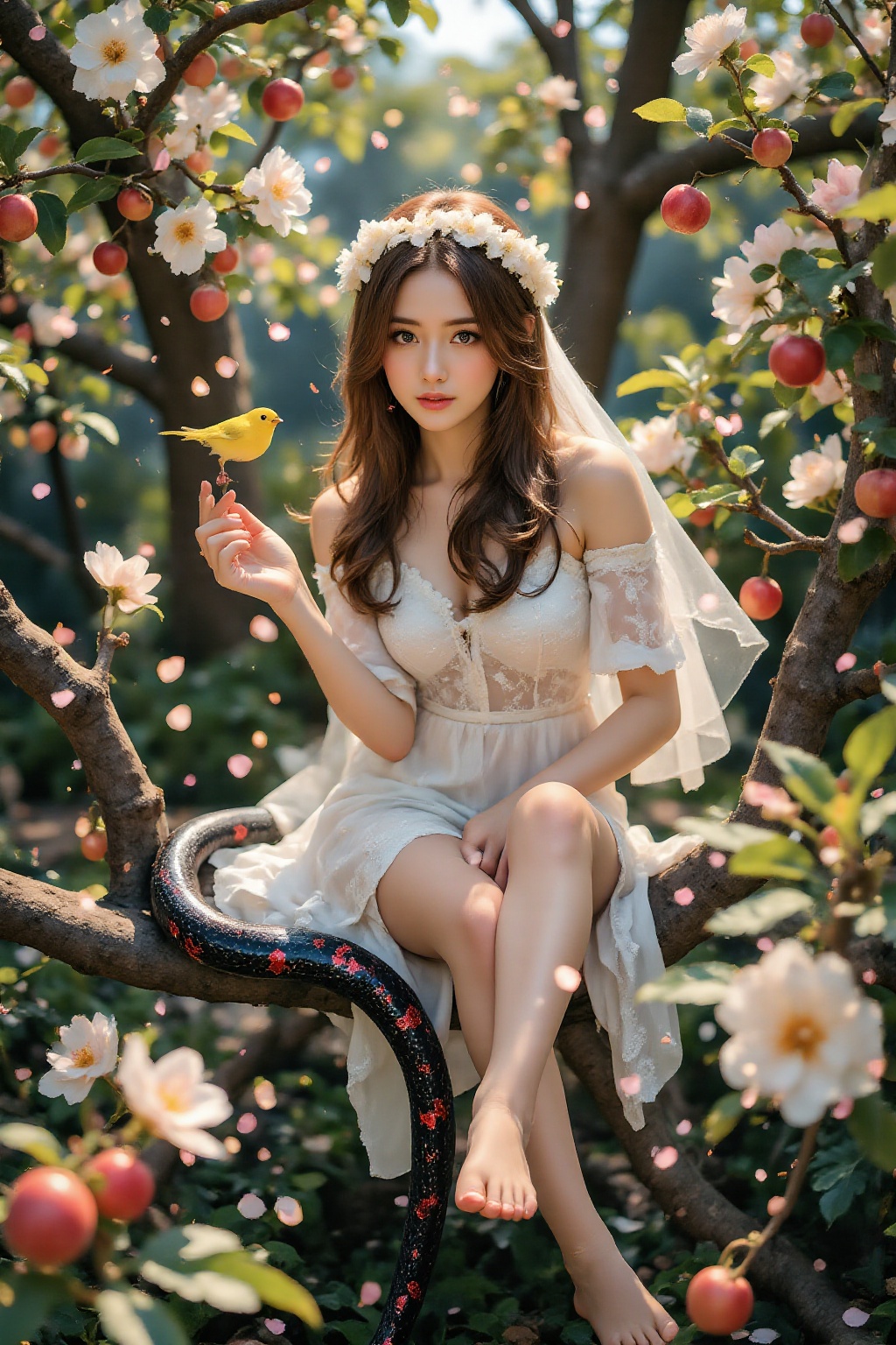 Superior quality,  ranked #1. Inspiration: Eve,  Genesis. Visuals: In the Garden of Eden on Tensor.Art