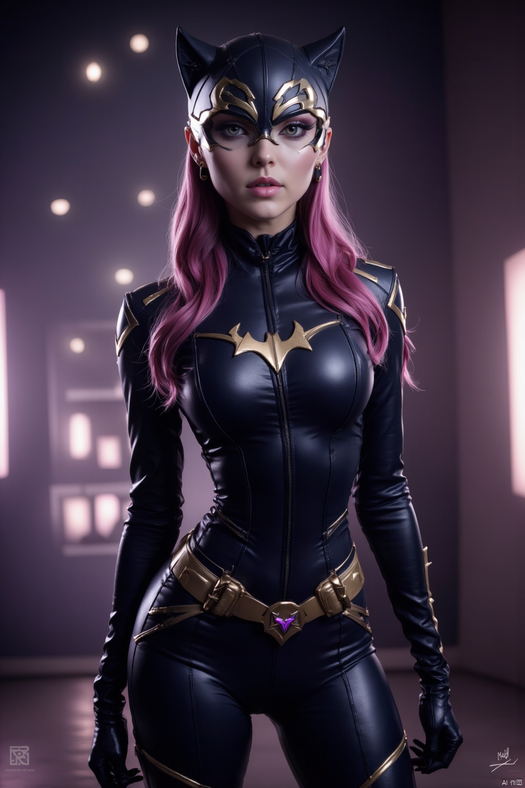 girl,catwoman,form back