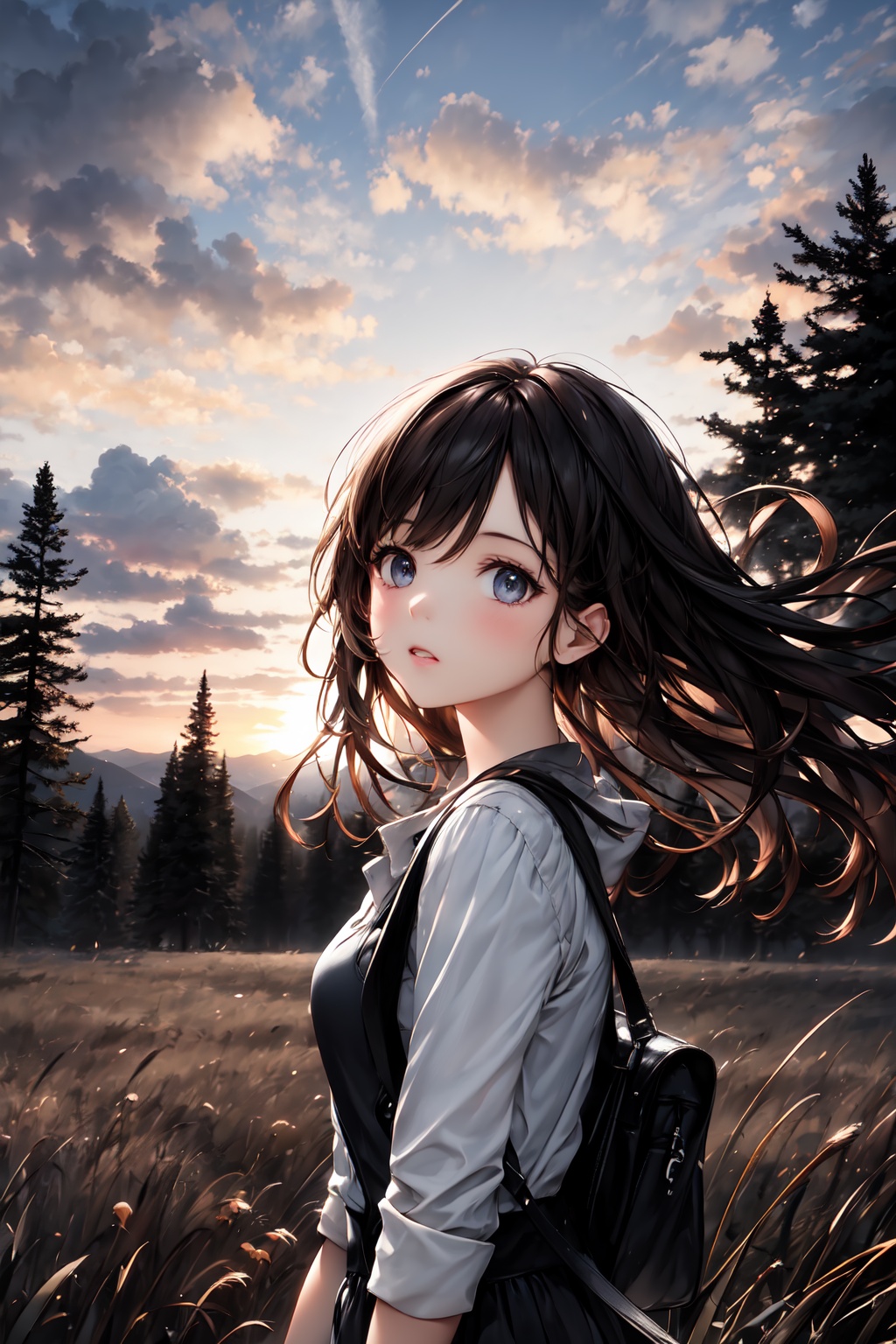 beautiful landscape,  sunset,  plain on Tensor.Art
