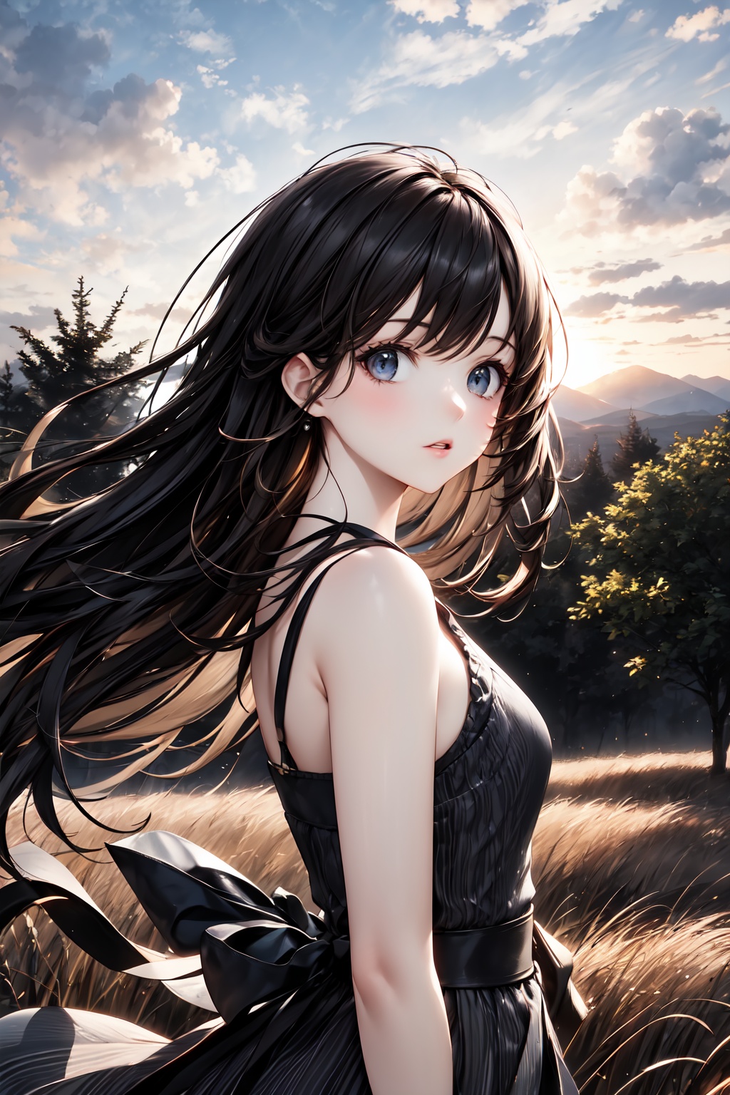 beautiful landscape,  sunset,  plain on Tensor.Art