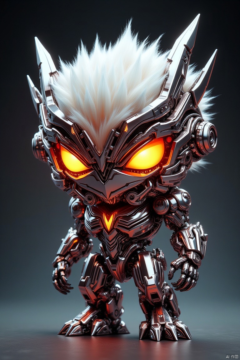 cube fluffy chibi of biomechanical origins,  evil eyes,  corrupted D&D style by 让AI更感性 on Tensor.Art