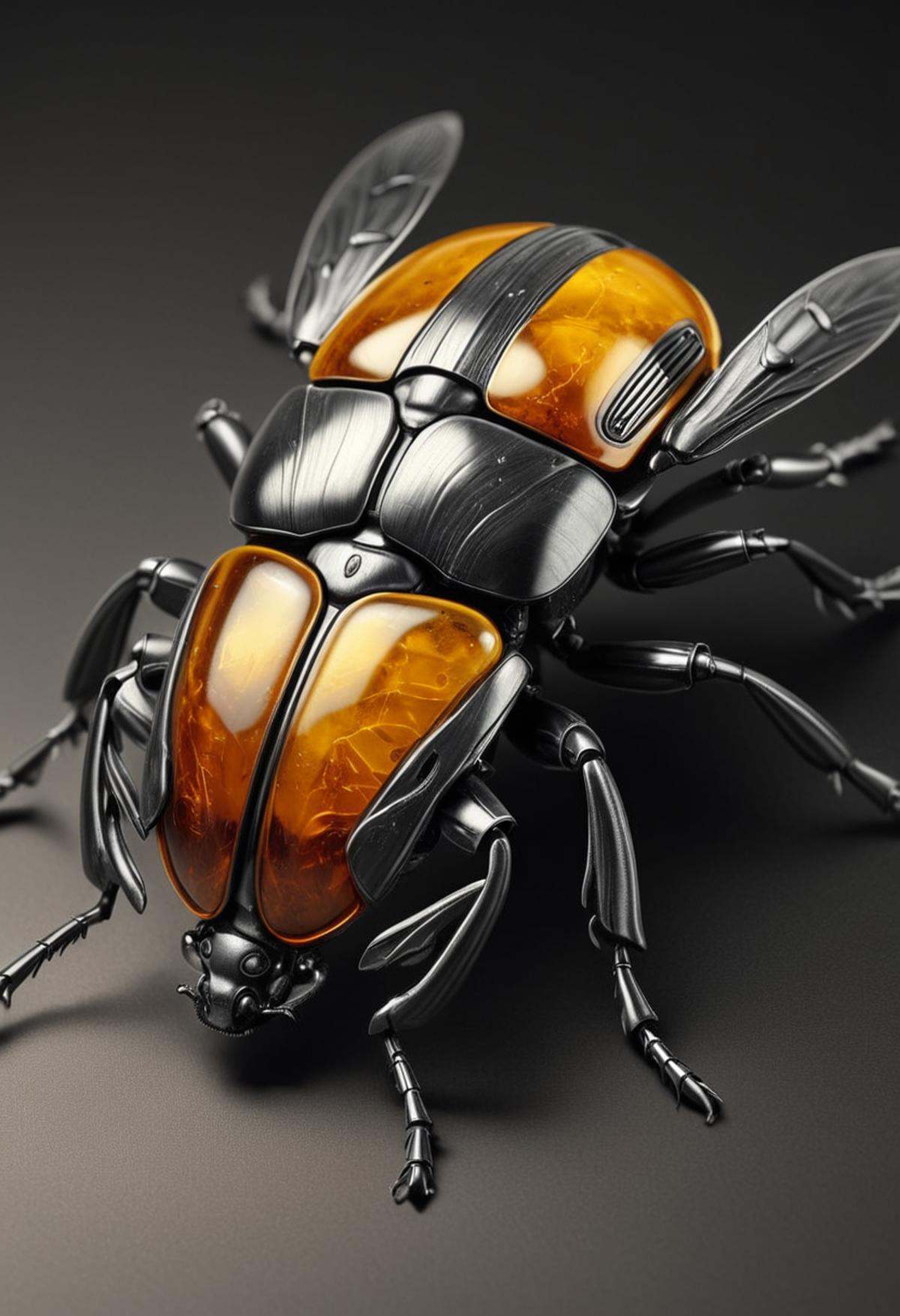 TransformersStyle Amber,  Charcoal,  beetle on Tensor.Art