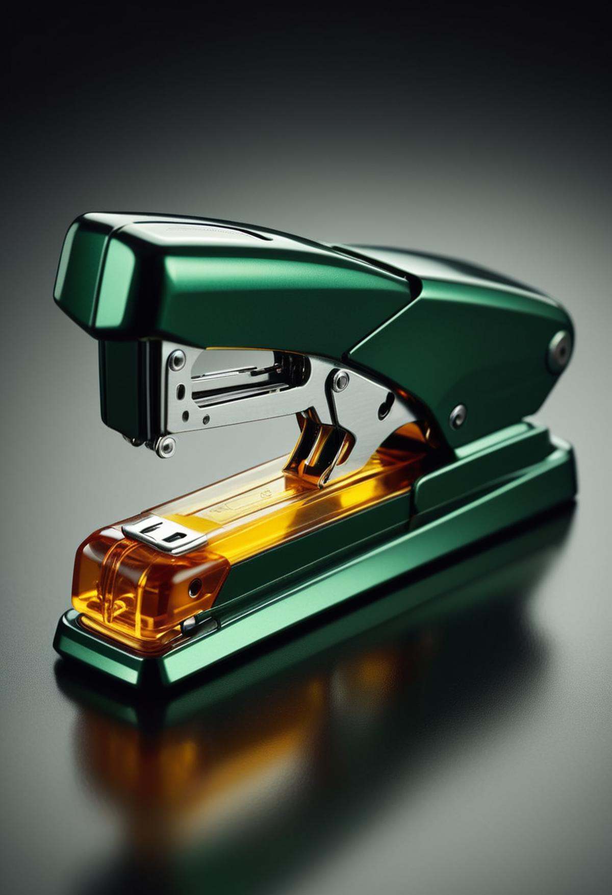 TransformersStyle Amber,  Dark_green,  Stapler on Tensor.Art