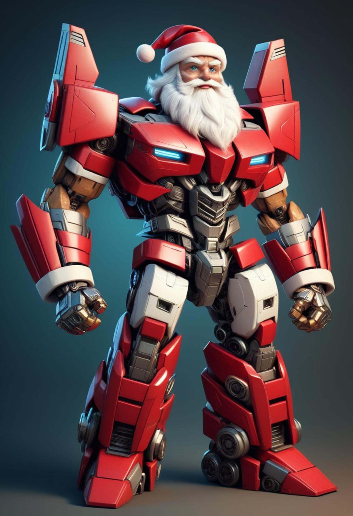Santa Claus stylized in the TransformersStyle on Tensor.Art