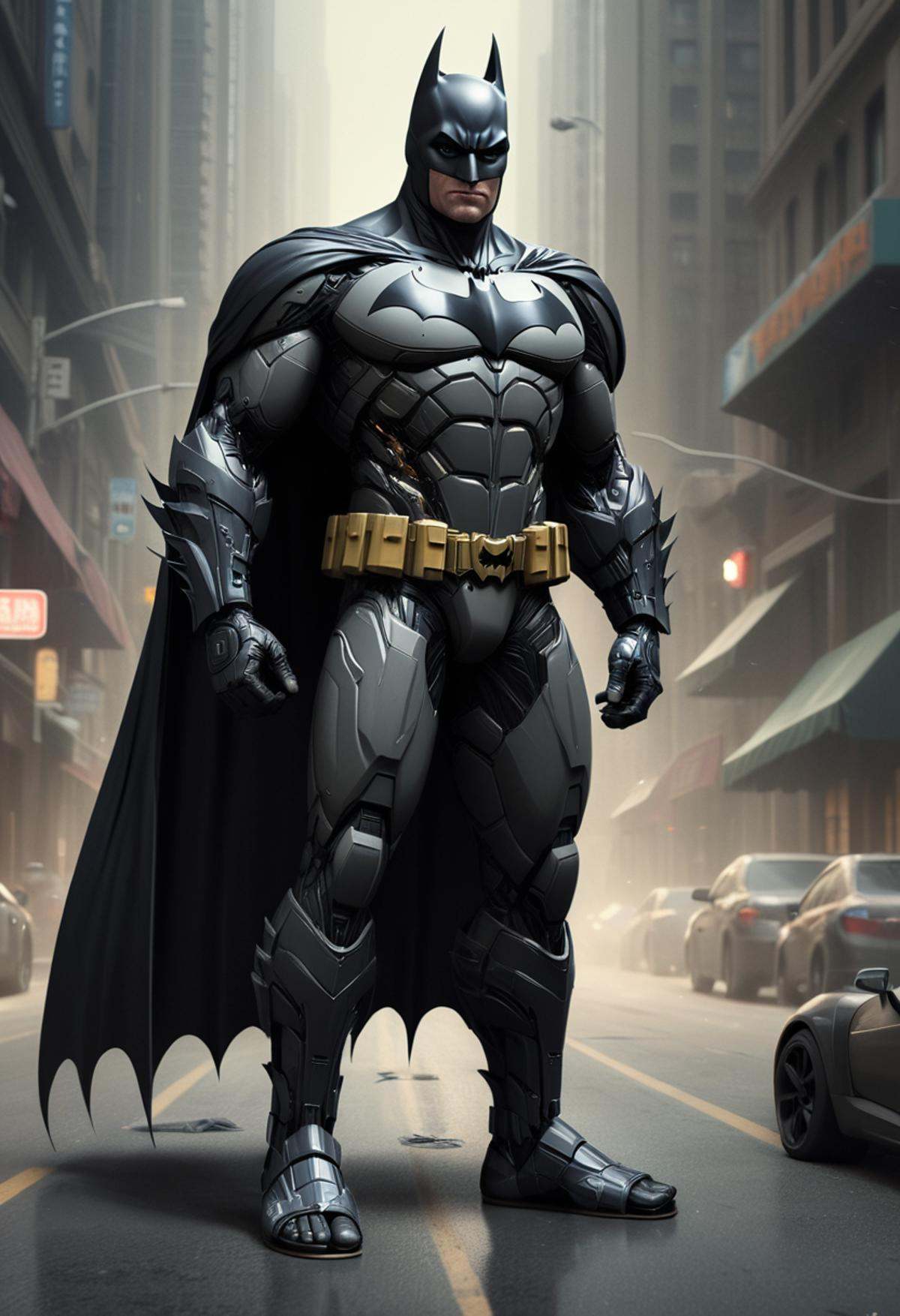 concept art ,  batman wearing slippers,  digital artwork on Tensor.Art