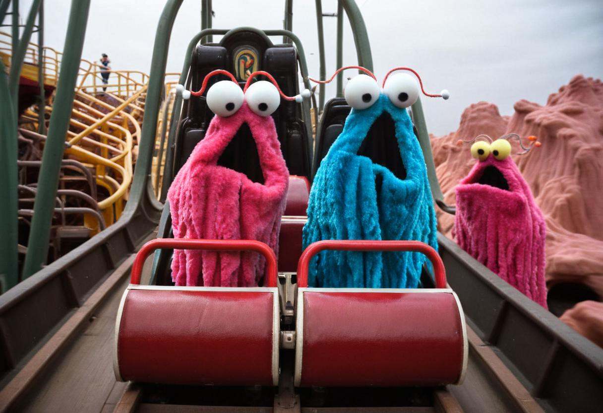 PHOTO OF YIP YIP MARTIANS ON ROLLERCOASTER,  YIPYIP on Tensor.Art