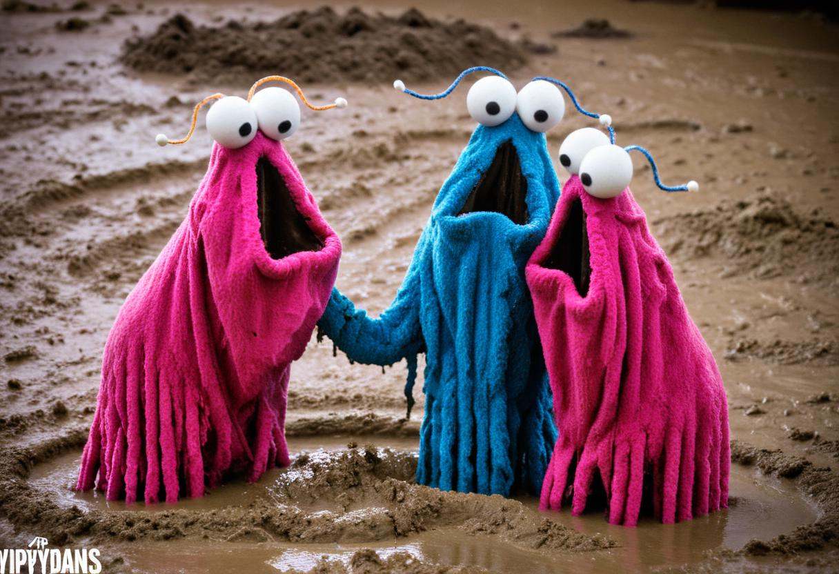 PHOTO OF YIP YIP MARTIANS MUDWRESTLING on Tensor.Art