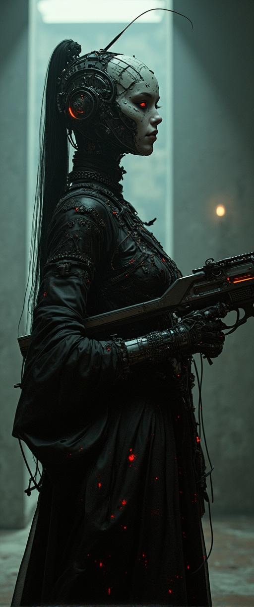 Full body shot,  Cyberpunk,  Gothic on Tensor.Art