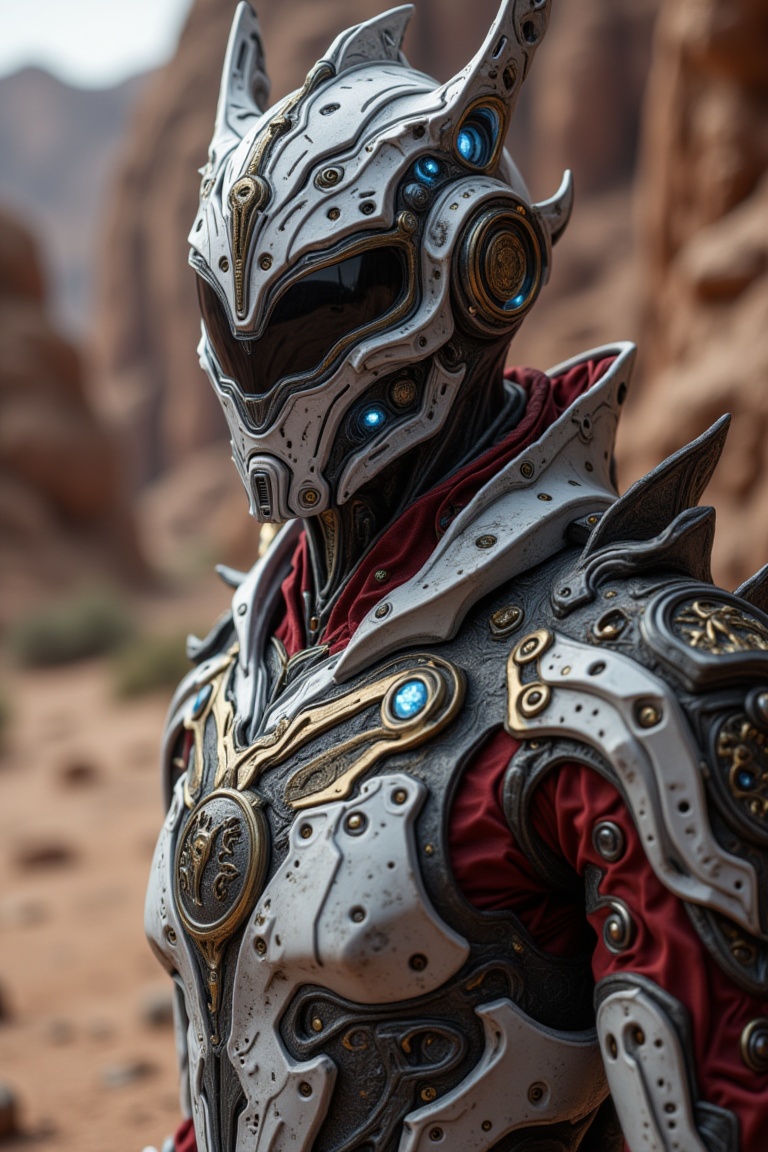 ((full body)) image of a man character protagonist,  wearing a detailed,  apex techwear futuristic half white and red armo...