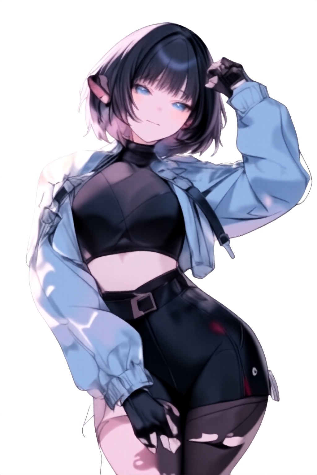 1girl,  solo,  simple background on Tensor.Art