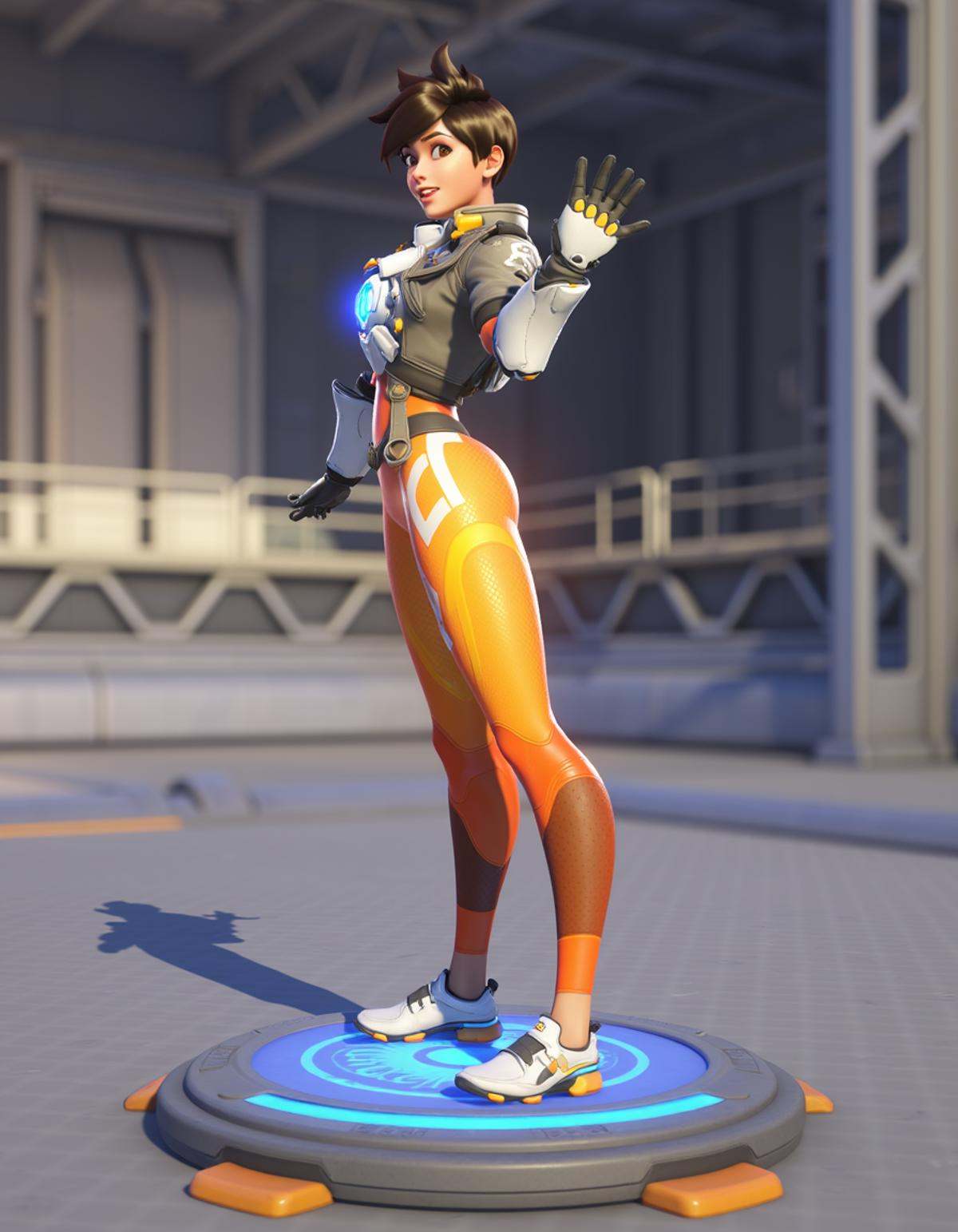 Girl stands on platform on Tensor.Art