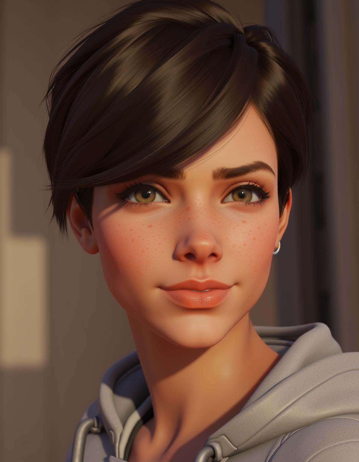 hyperrealistic digital painting by J. Scott Campbell and Jeremiah Ketner and Thomas Saliot and Sam Spratt,  shallow depth...