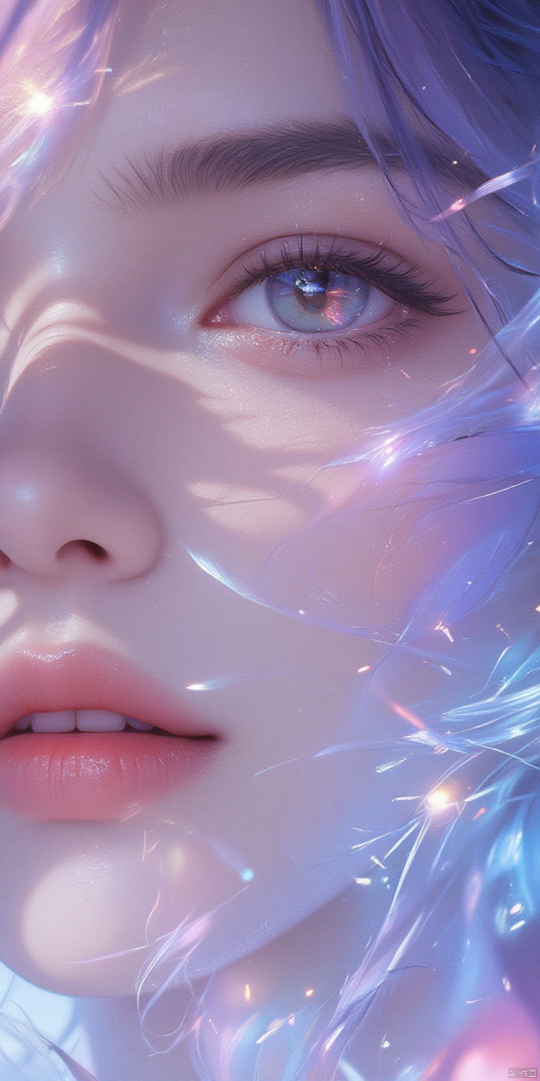 BZDSMHF
A mesmerizing close-up shot of a captivating young woman's face, set against a crisp white background that serves as a canvas for her radiant features. Delicate lines and subtle shading dance across her skin, illuminated by an inner light that seems to glow from within. Her eyes sparkle with a soft, romantic intensity, surrounded by gentle curves and delicate details that seem to whisper secrets of timeless beauty. The overall composition is a symphony of vibrant hues, bursting forth in a kaleidoscope of colors that cast a spell of enchantment.
