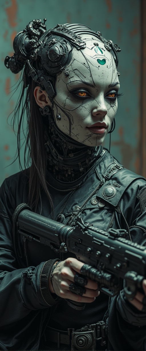 Full body shot,  Cyberpunk,  Gothic on Tensor.Art